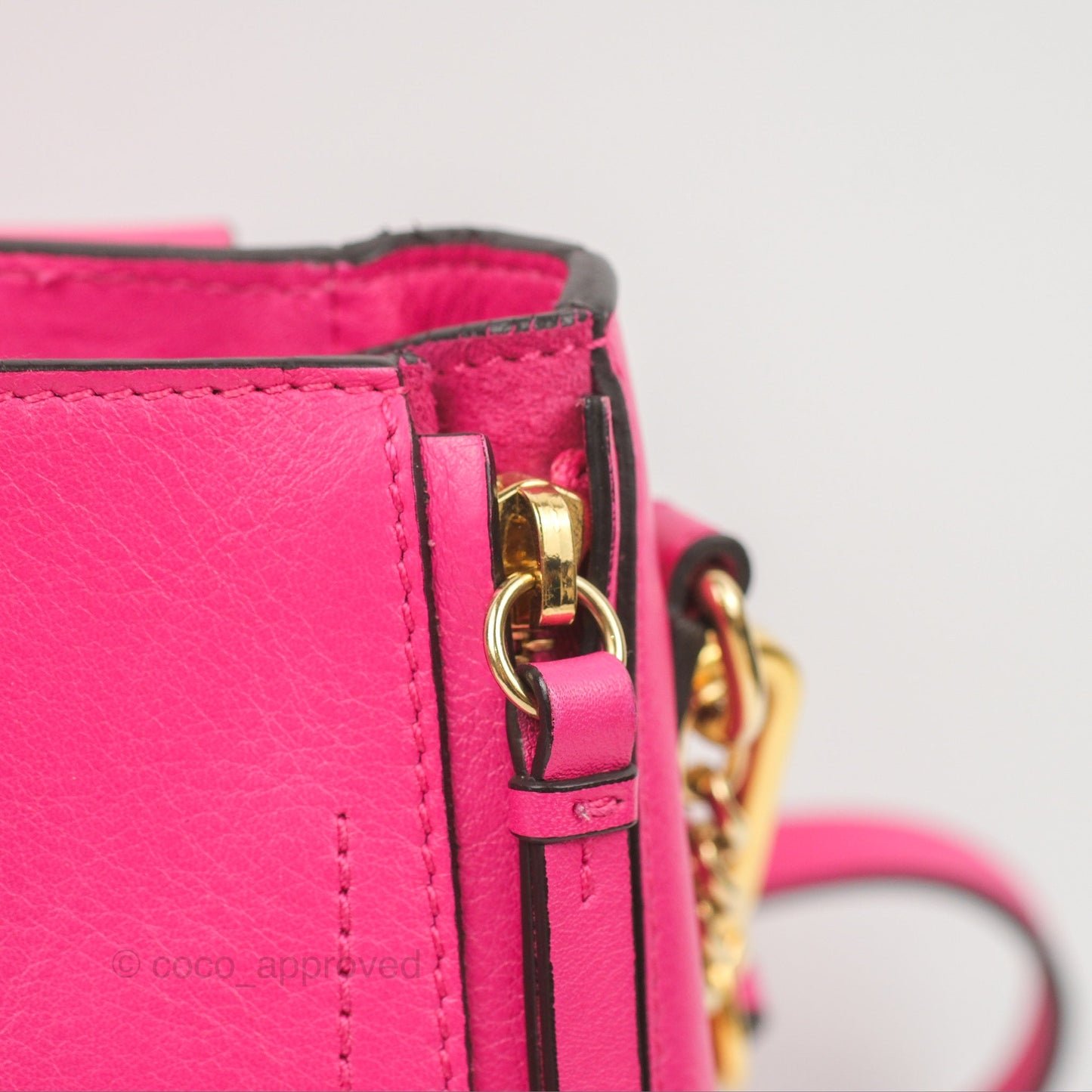 Chloé Mini Faye Backpack Hot Pink