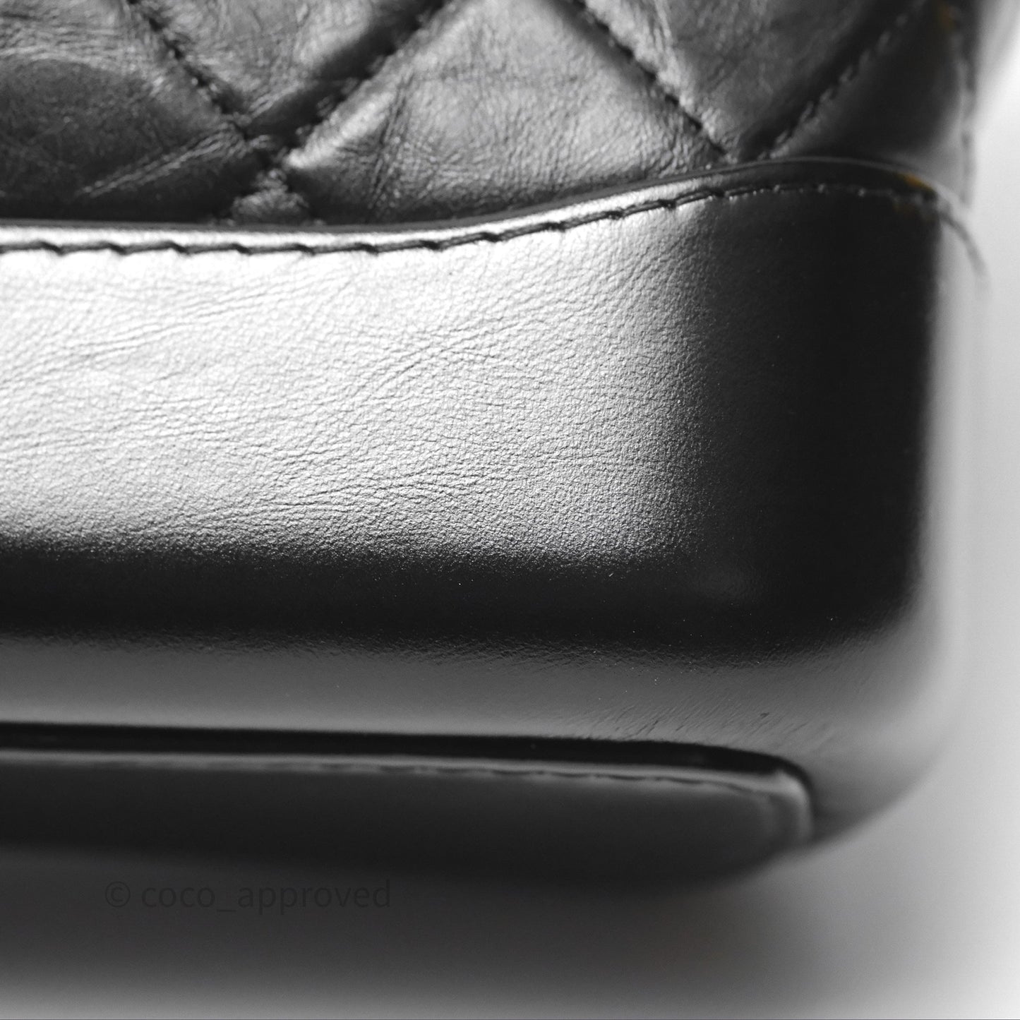 Chanel Small Gabrielle Hobo Quilted Black Aged Calfskin