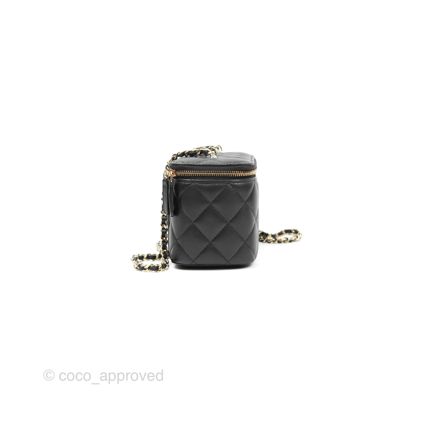 Chanel Ball Crush Vanity with Chain Black Lambskin Gold Hardware