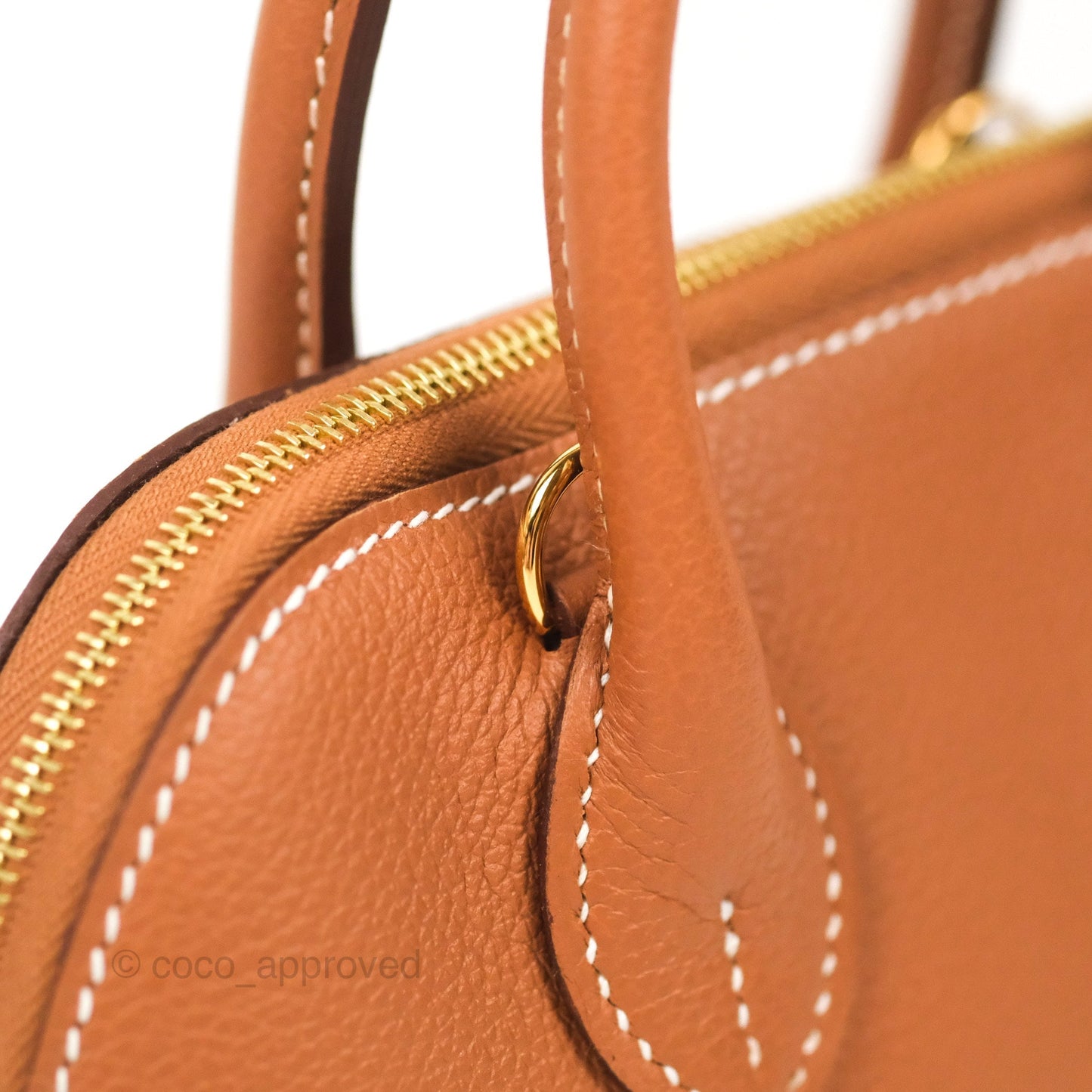 Hermès Bolide Mini 1923 Gold Evercolor Gold Hardware