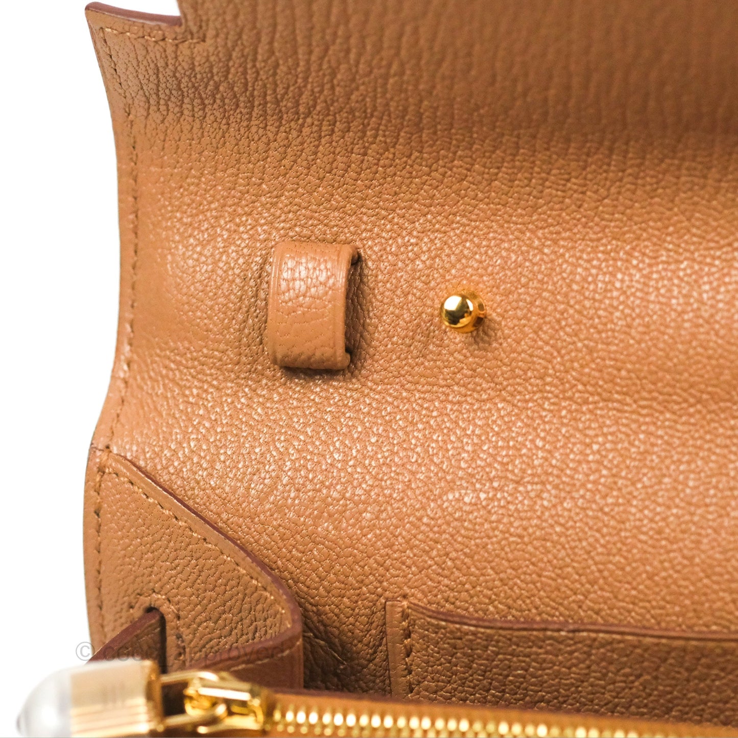 Hermès Kelly To Go Wallet Quebracho Chevre Mysore Gold Hardware