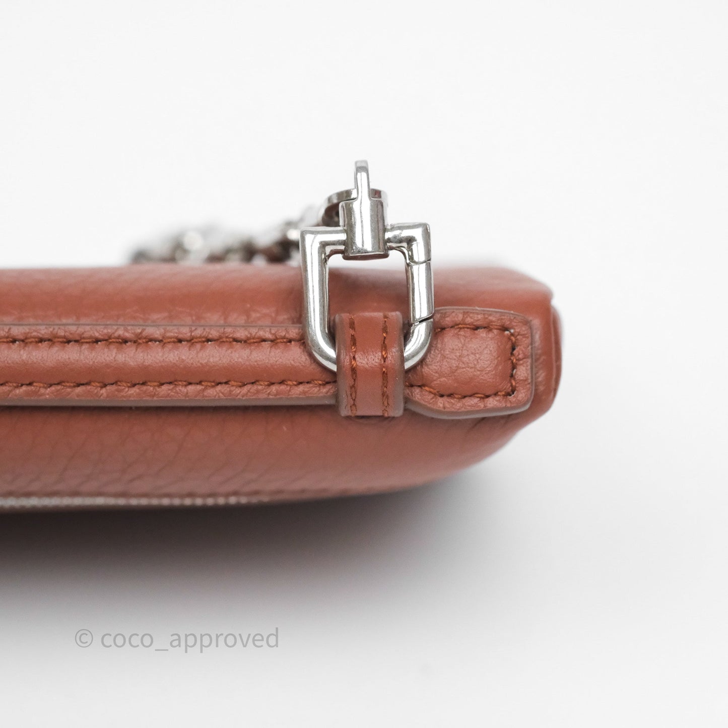 Loro Piana Extra Pocket Mini Pouch Kummel Grained Calfskin