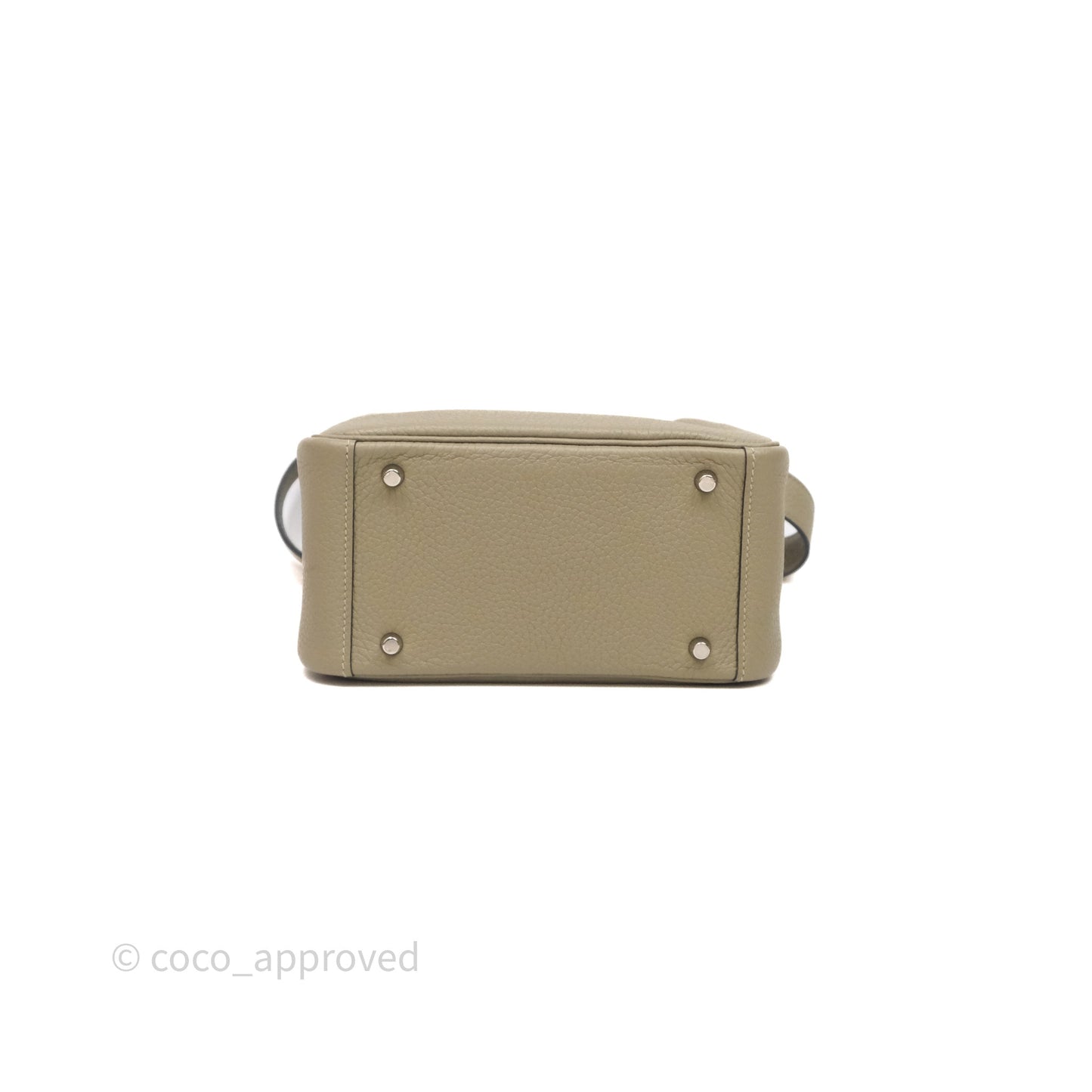 Hermès Mini Lindy 20 Sauge Q1 Clemence Palladium Hardware