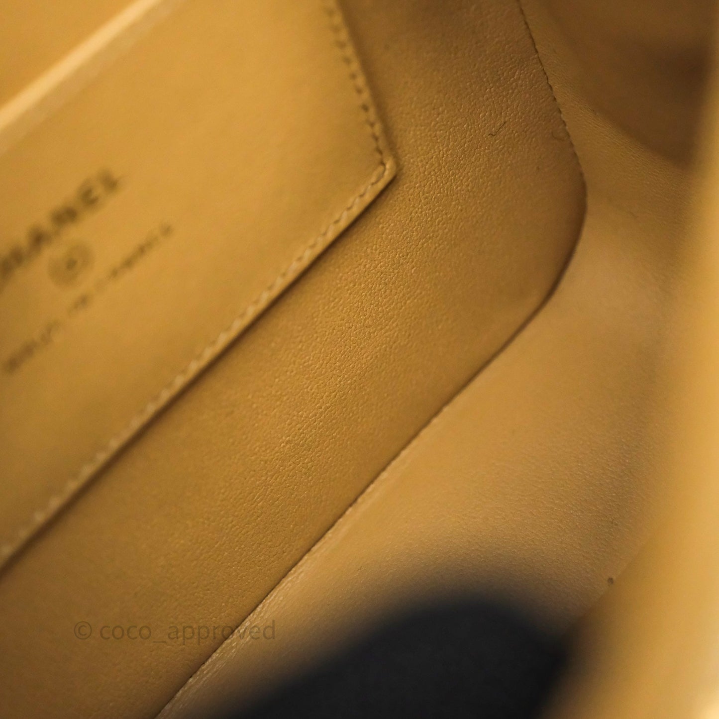 Chanel Mini Flap Bag Camel Suede/ Black Lambskin Gold Hardware