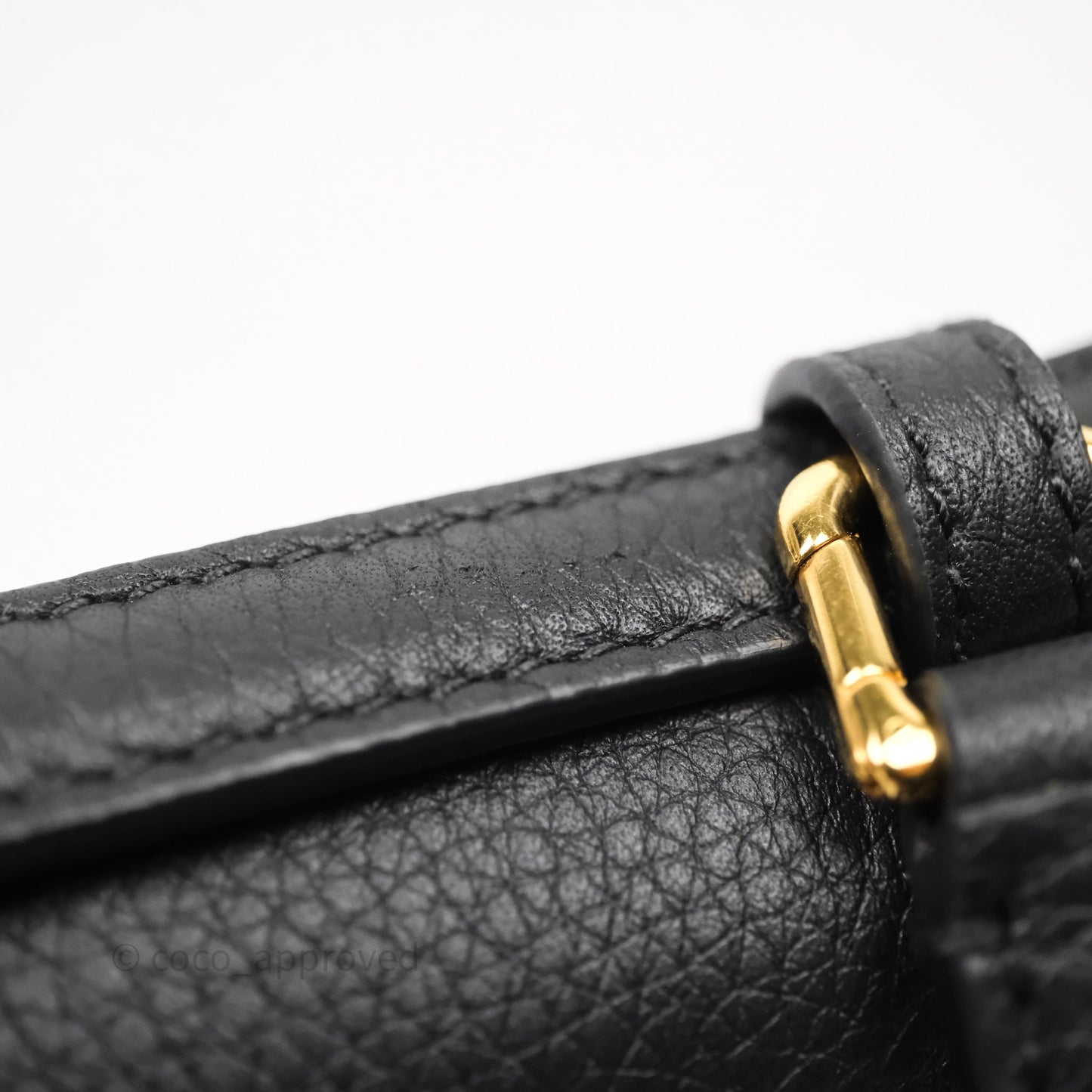 Loro Piana Extra Pocket L19 Black Grained Calfskin
