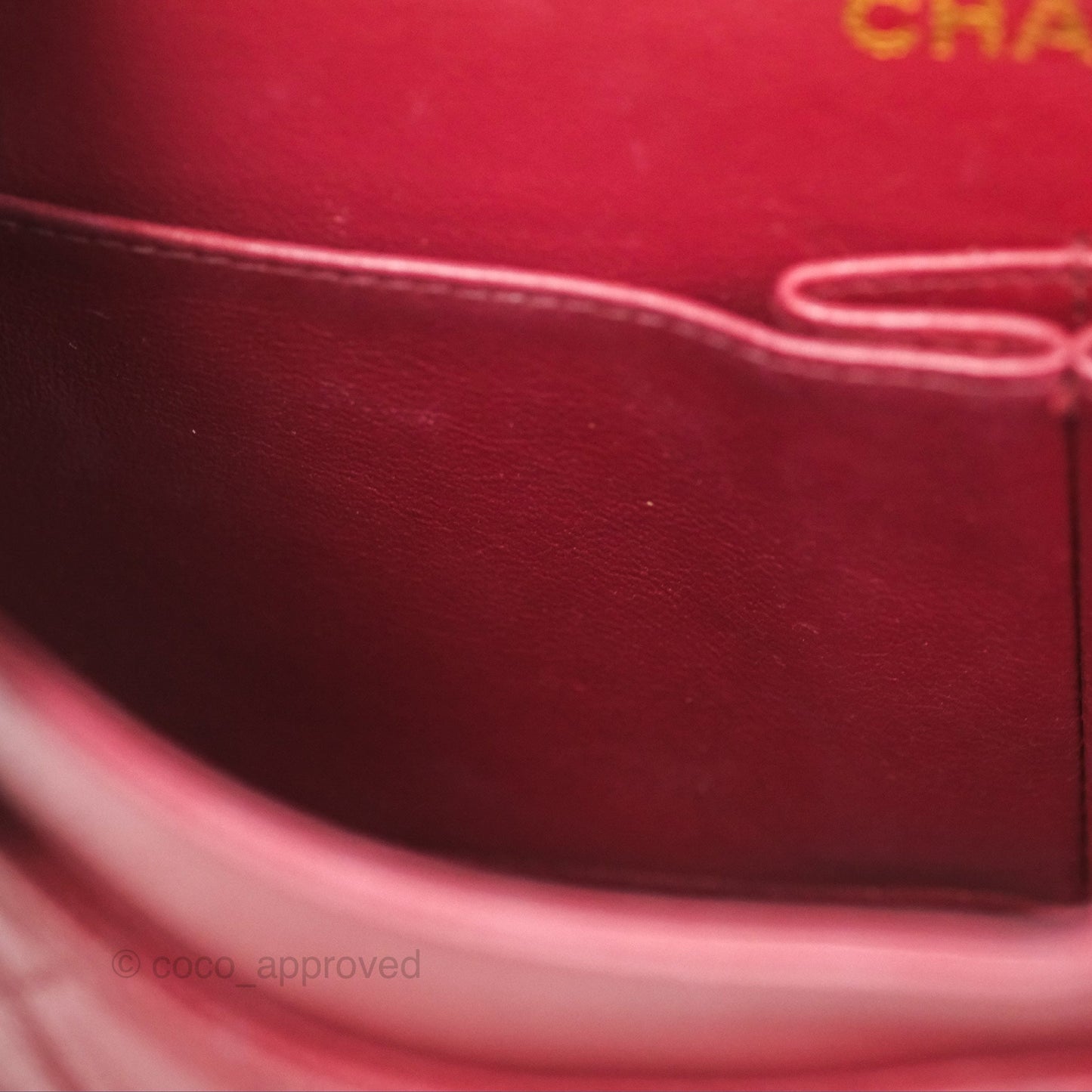 Chanel Vintage Classic Small S/M Flap Burgundy Caviar 24K Gold Hardware