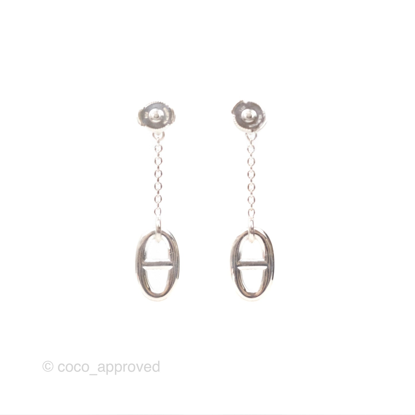 Hermès Farandole Drop Earrings Sterling Silver