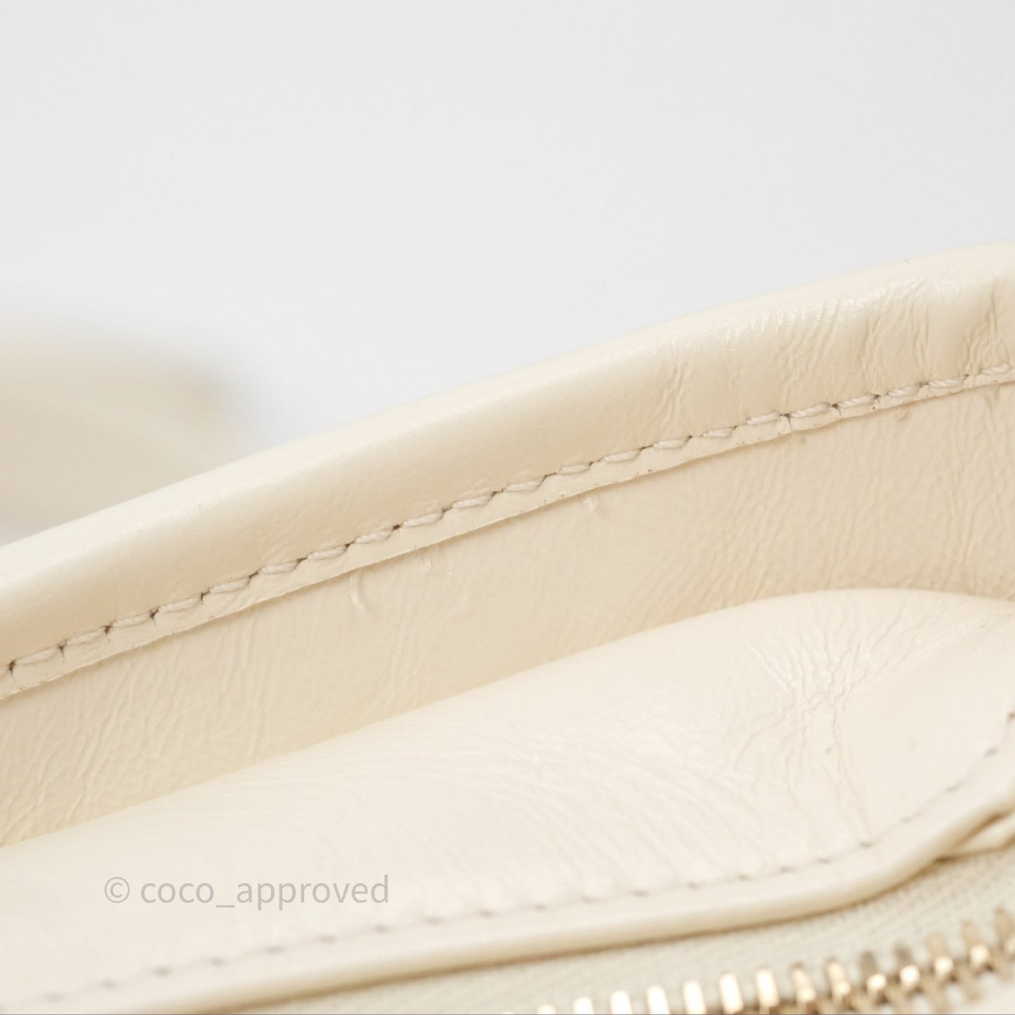Chanel Small Gabrielle Hobo Quilted Ivory Tweed Aged Calfskin