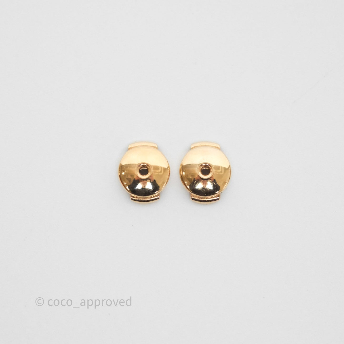 Hermès Mini Clous Hoop Earrings 18K Rose Gold