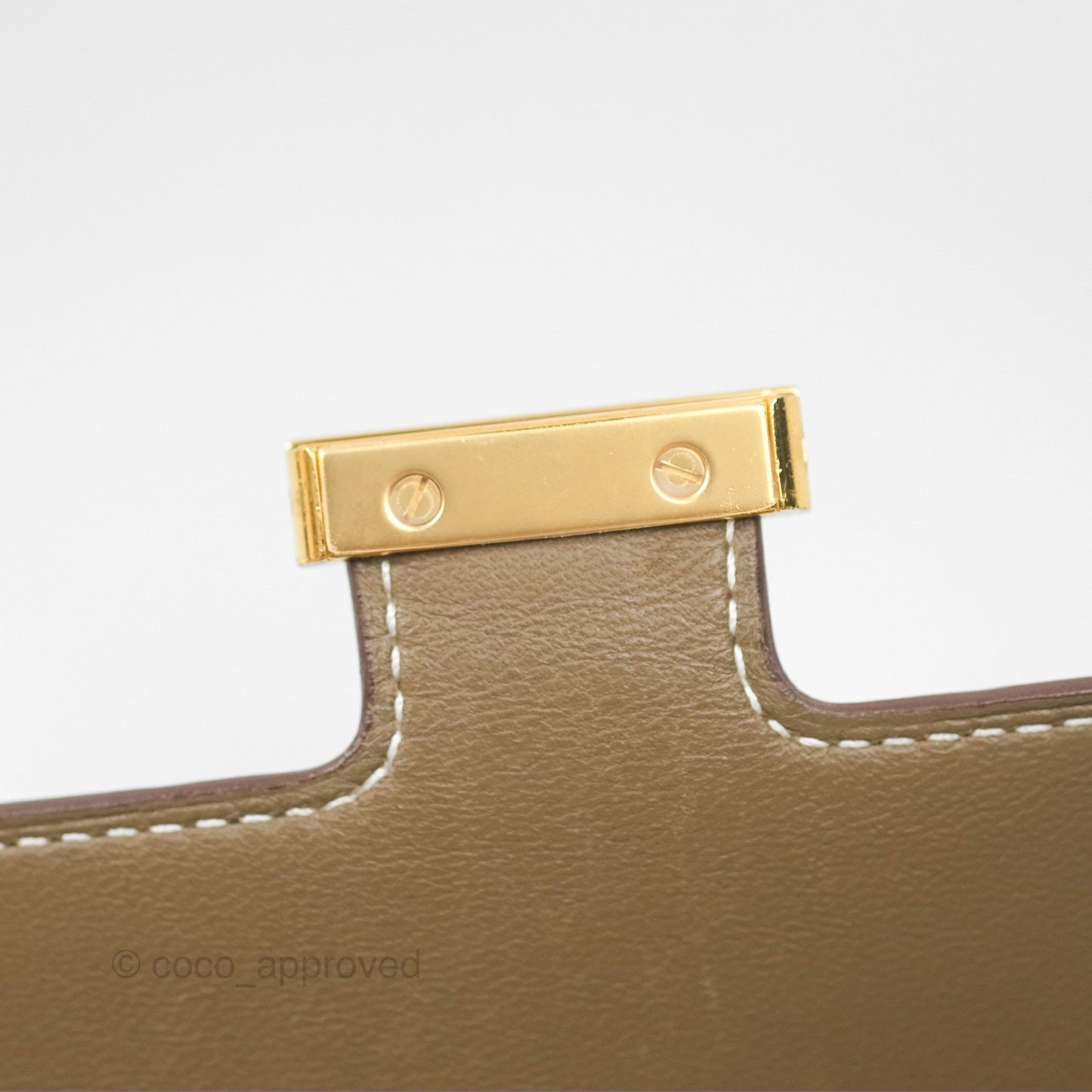 Hermès Constance To Go Wallet Etoupe Epsom Gold Hardware