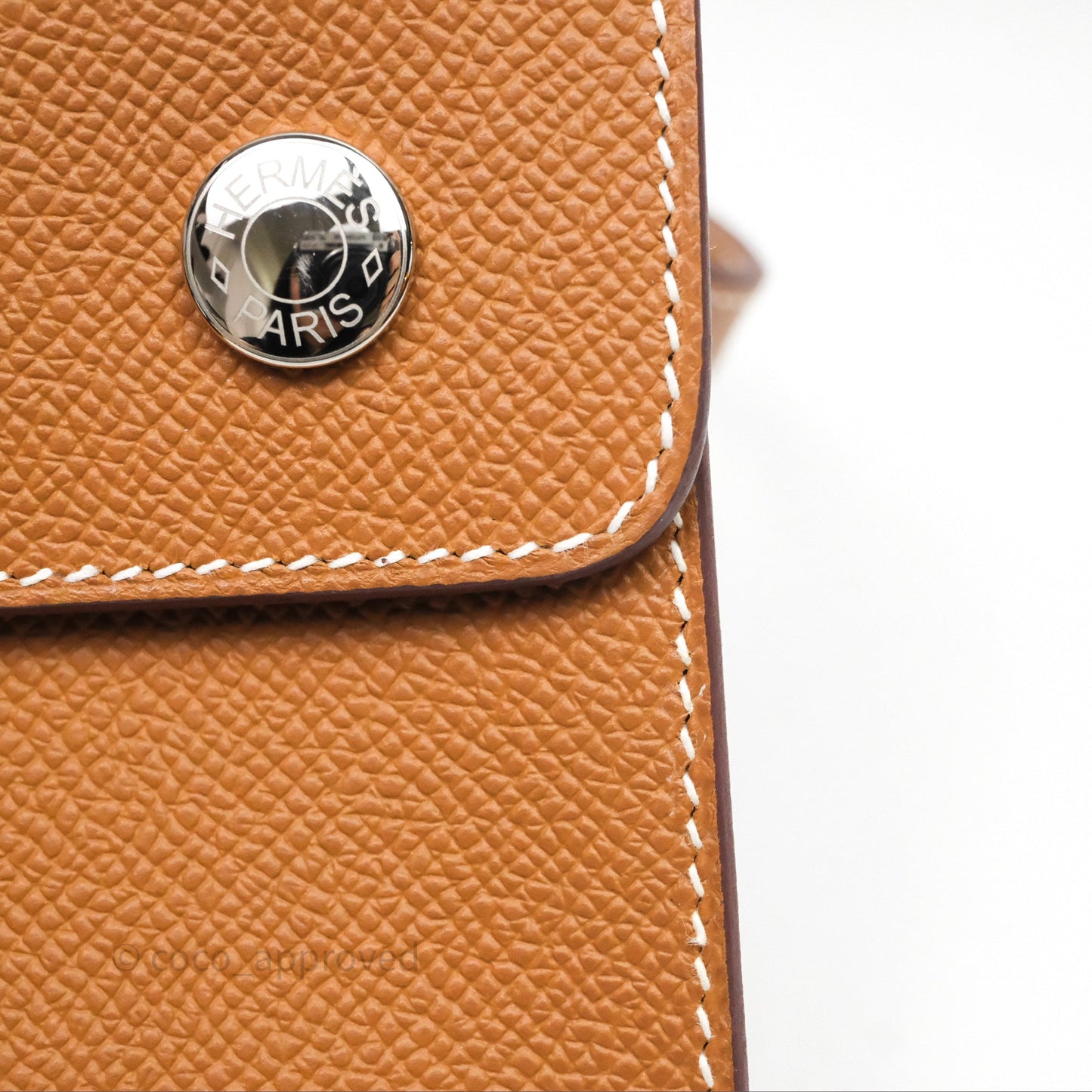 Hermès Hermesnap Wallet Epsom Gold 37 Palladium Hardware