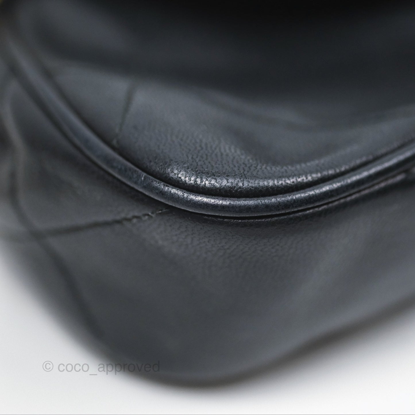 Chanel Vintage Mini Clutch with Chain Black Lambskin Gold Hardware