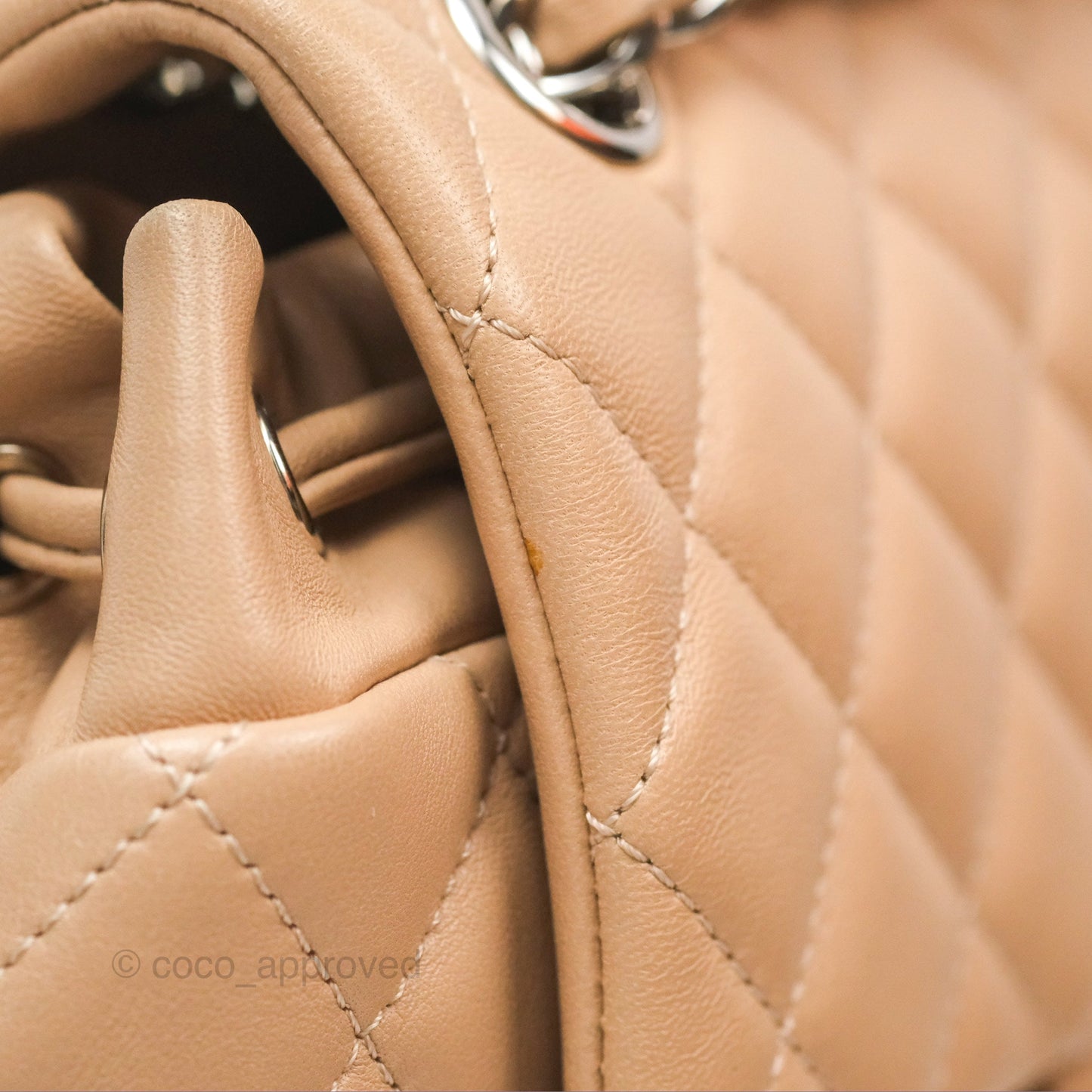 Chanel Quilted Small Urban Spirit Backpack Beige Lambskin Silver Hardware