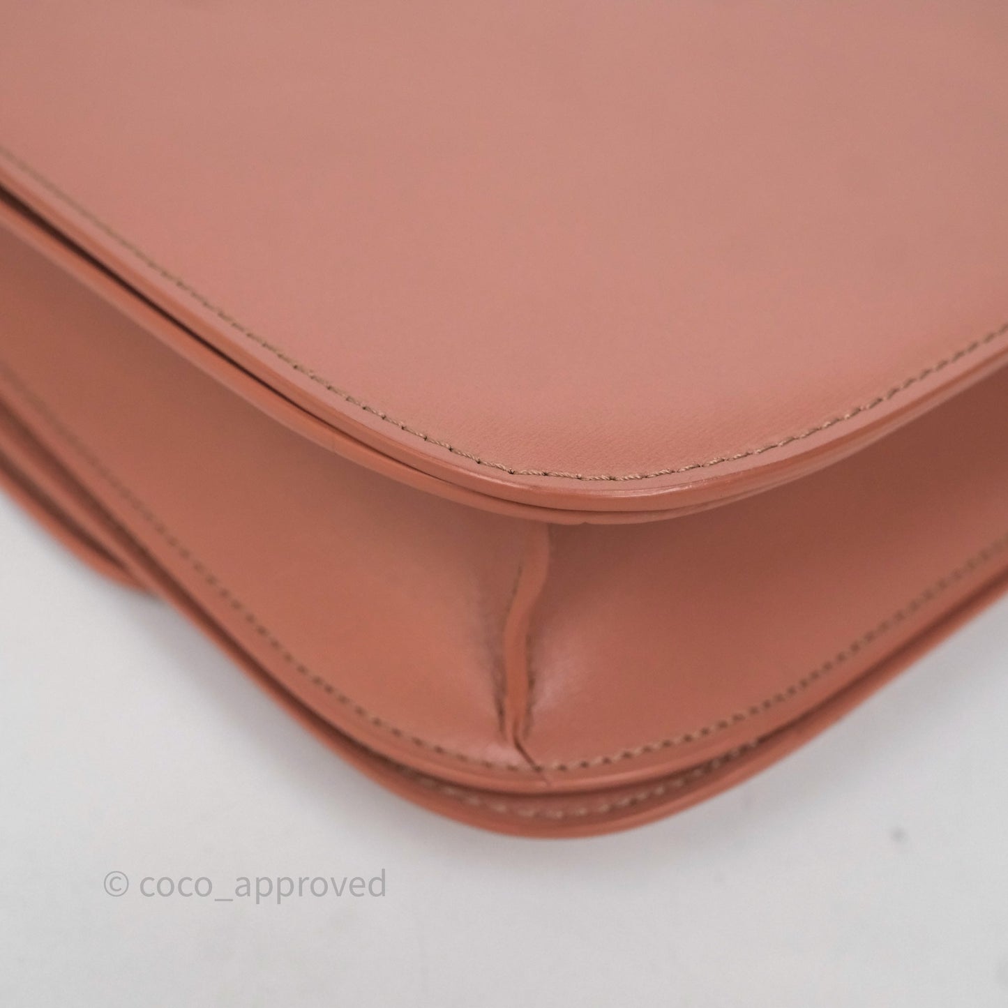 Celine Rose Box Medium Calfskin Bag Gold Hardware