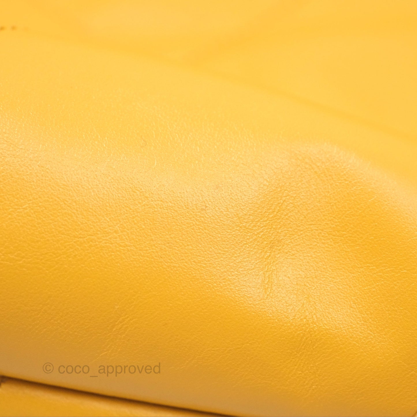 Chanel 22 Small Mustard Yellow Shiny Aged Calfskin Aged Gold Hardware