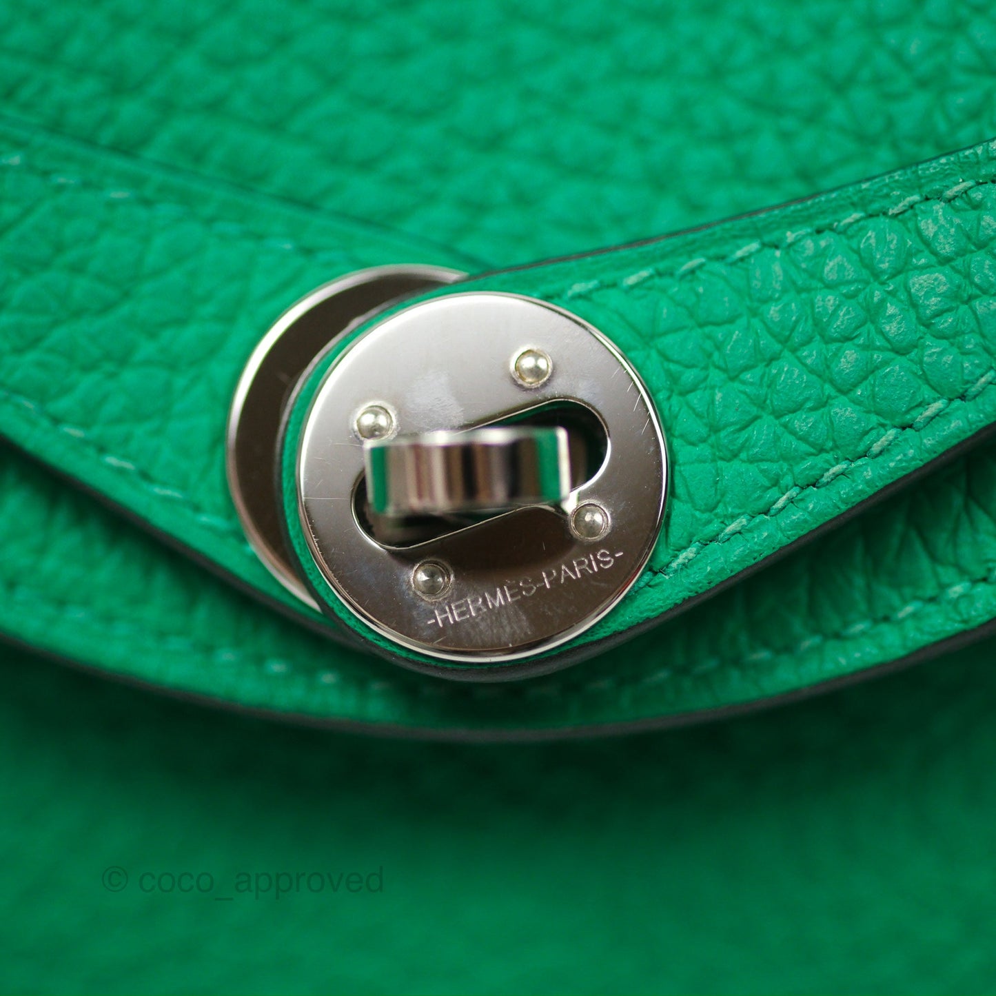 Hermès Mini Lindy 20 Menthe 6W Clemence Palladium Hardware
