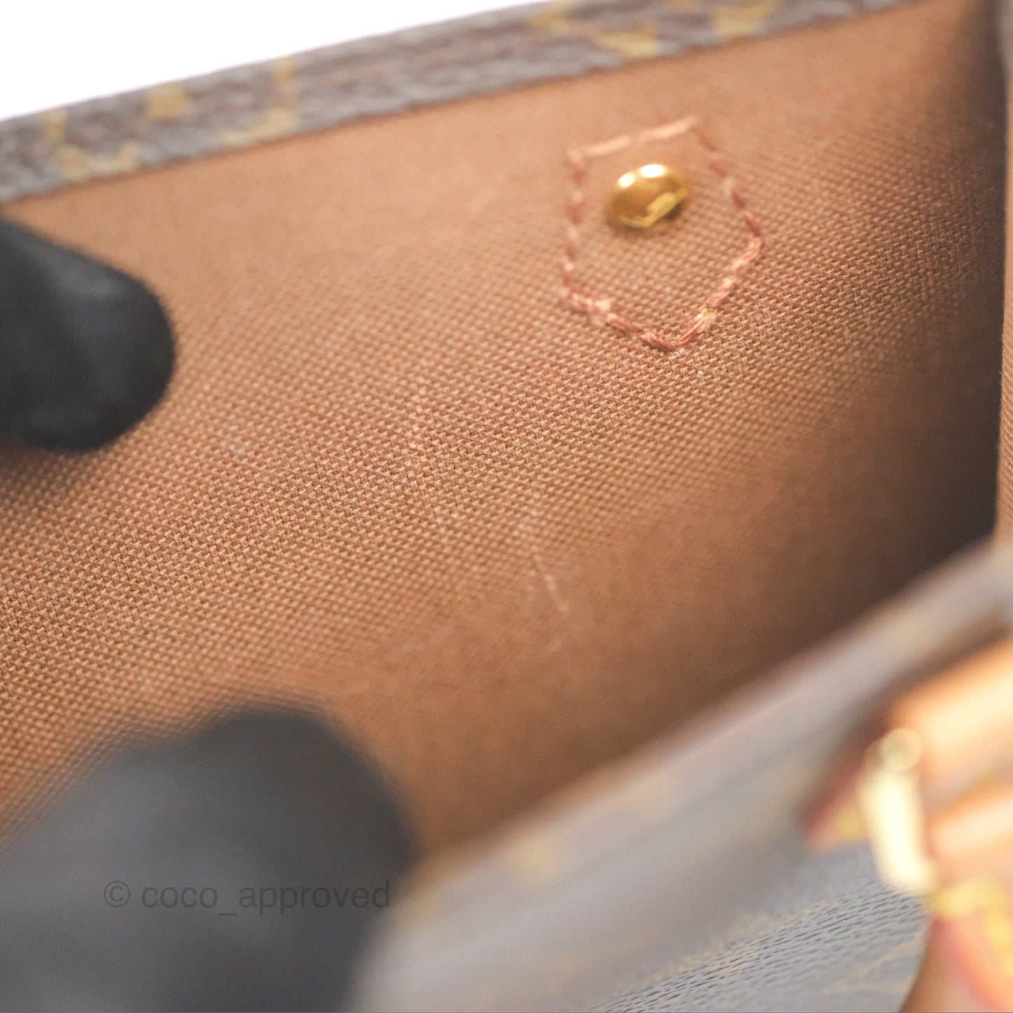 Louis Vuitton Petit Sac Plat Bag Monogram Canvas