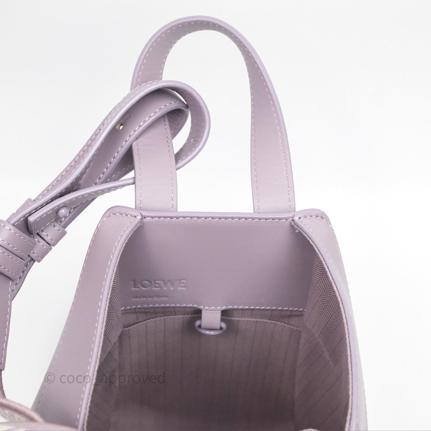 Loewe Small Hammock Shoulder Bag Calfskin Purple