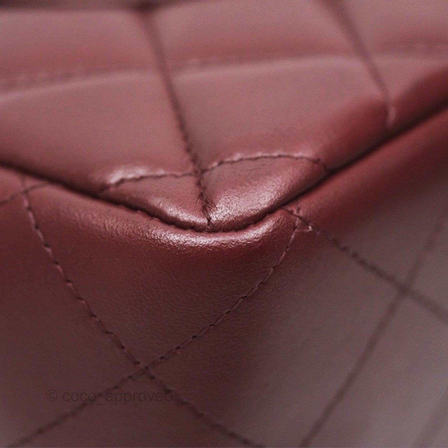 Chanel Jumbo Double Flap Burgundy Lambskin Gold Hardware