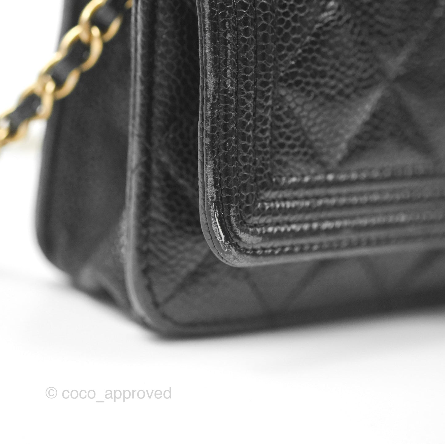 Chanel Boy Wallet on Chain WOC Black Caviar Gold Hardware