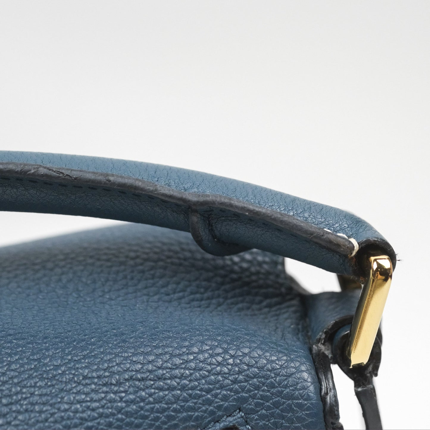 Loewe Small Puzzle Bag Navy Grained Calfskin