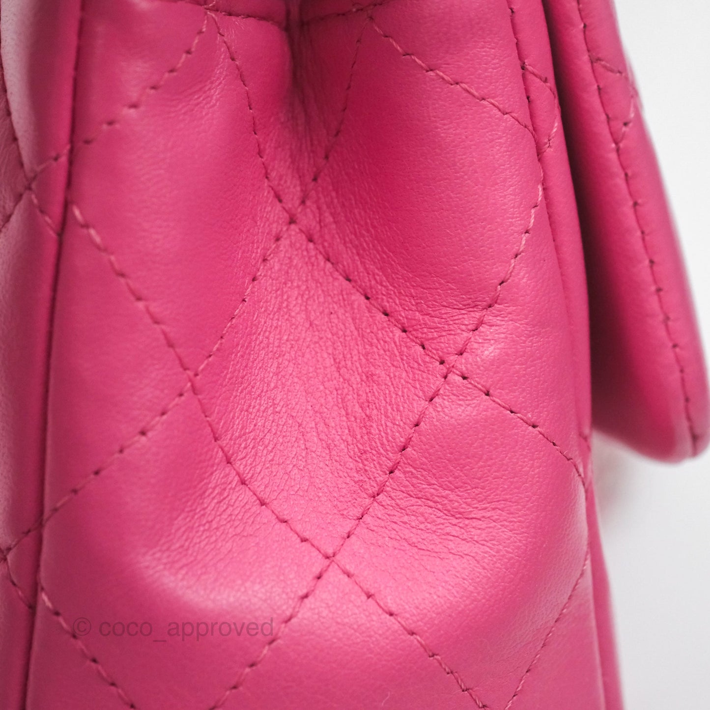 Chanel Quilted Mini Rectangular Flap Pink Lambskin Silver Hardware