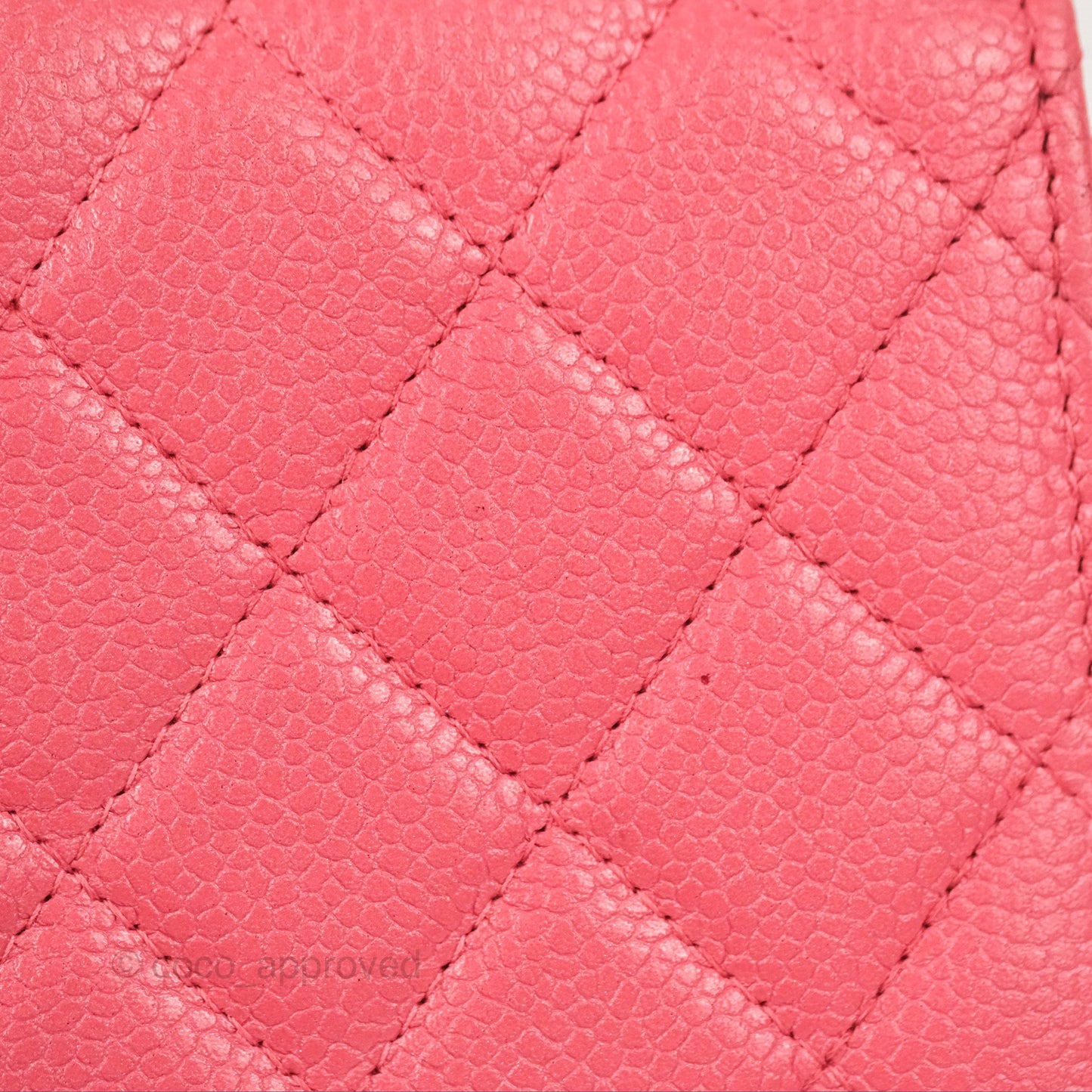 Chanel Golden Class Phone Holder With Chain Pink Caviar Gold Hardware