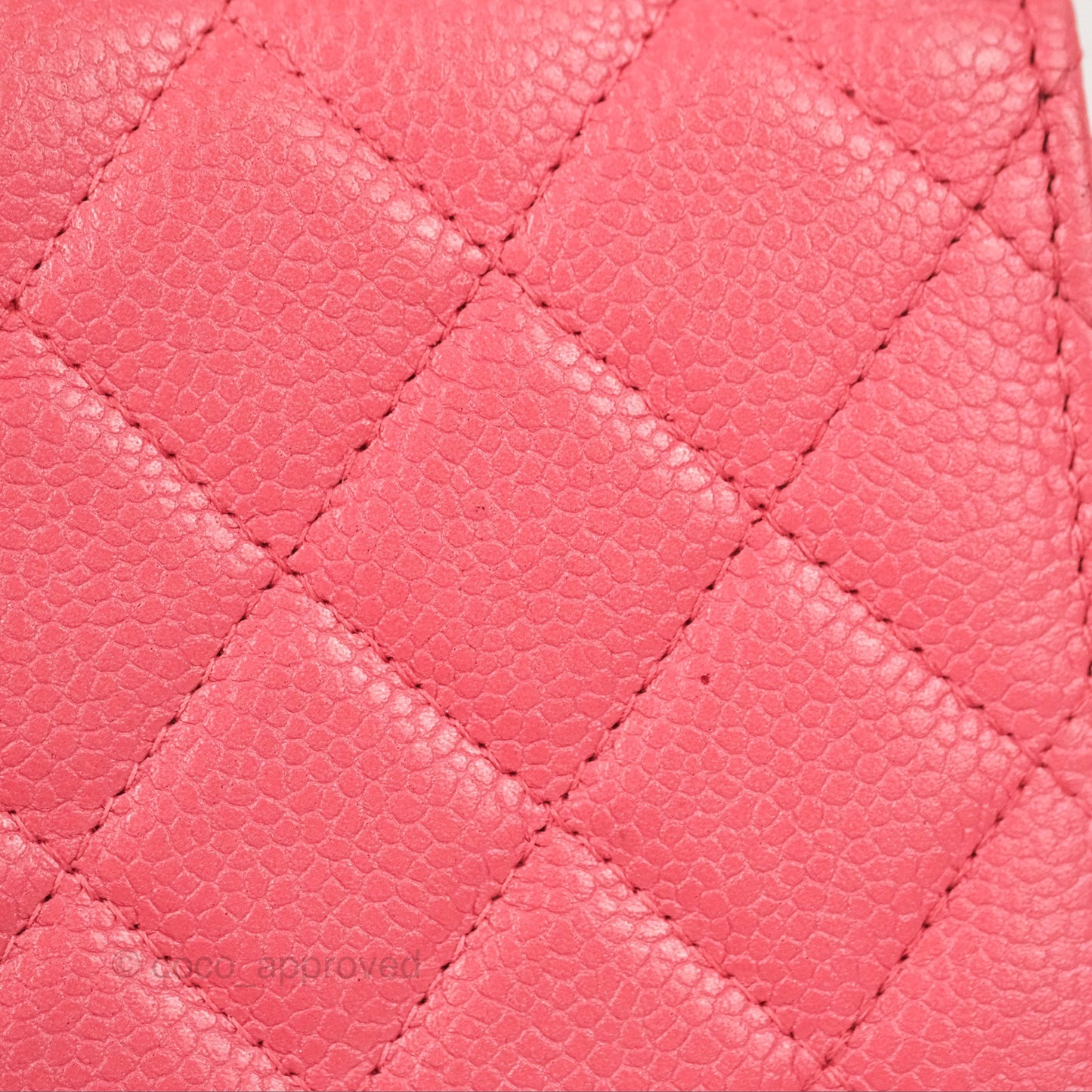 Chanel Golden Class Phone Holder With Chain Pink Caviar Gold Hardware