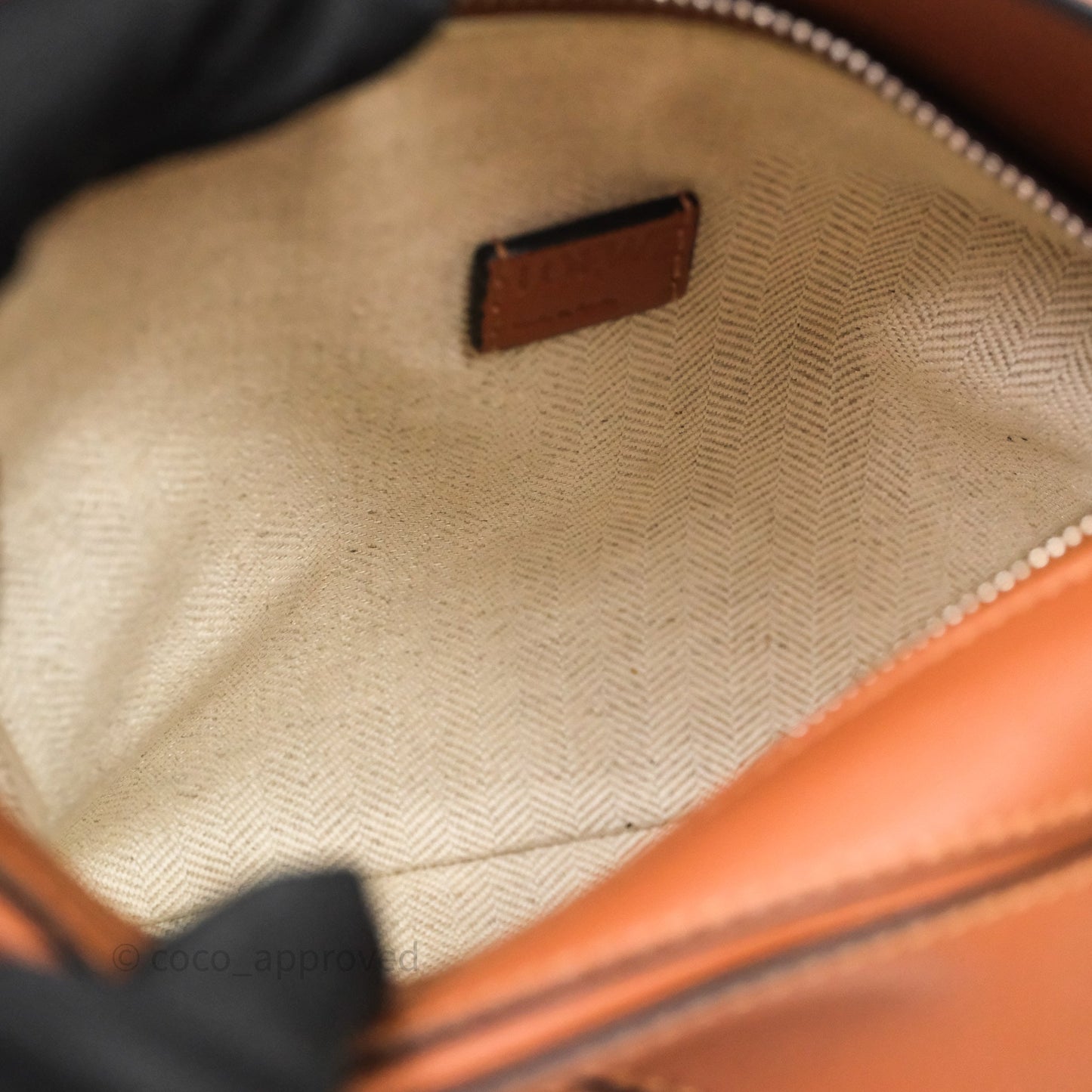 Loewe Mini Puzzle Bag Tan Calfskin Gold Hardware