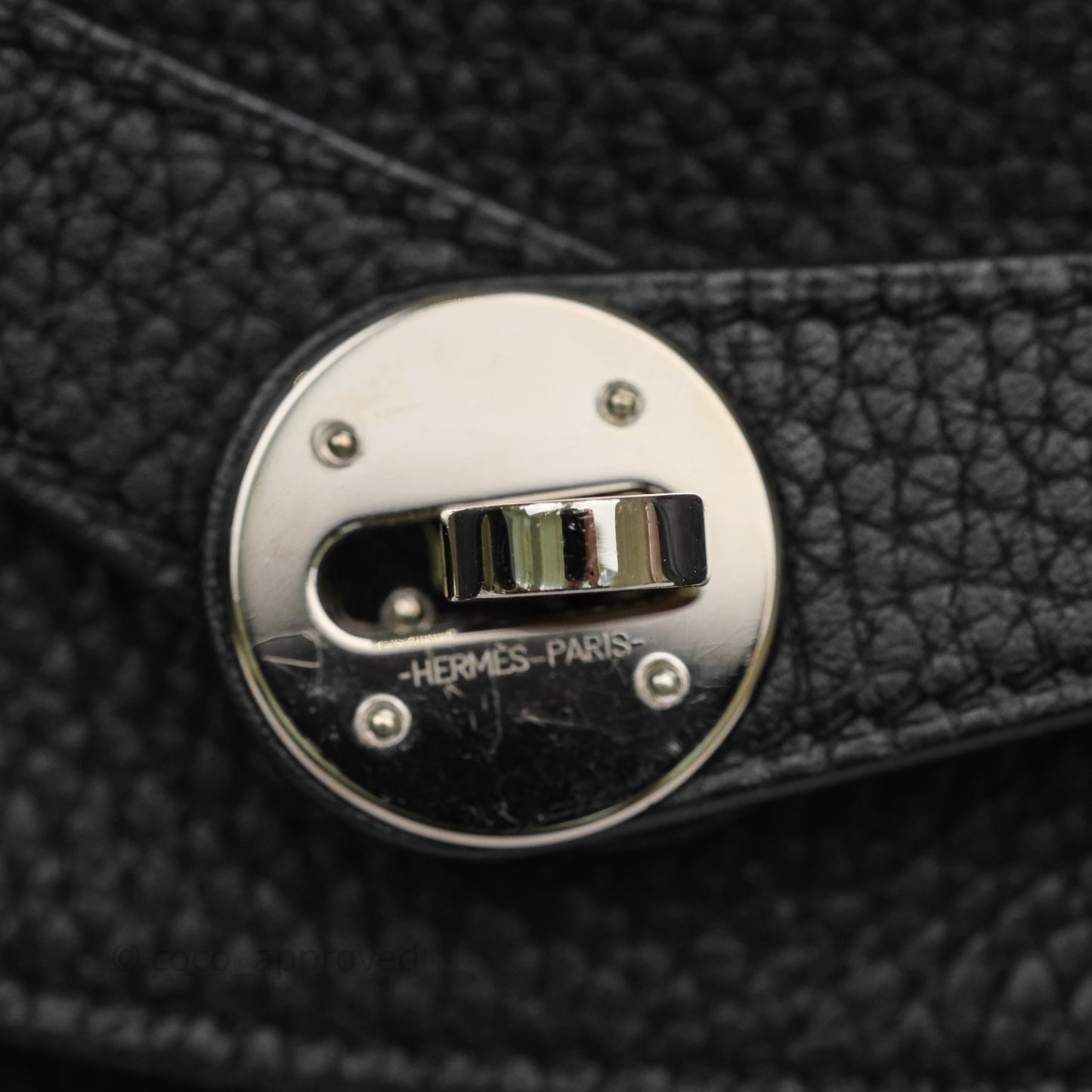 Hermès Lindy 30 Black Clemence Palladium Hardware