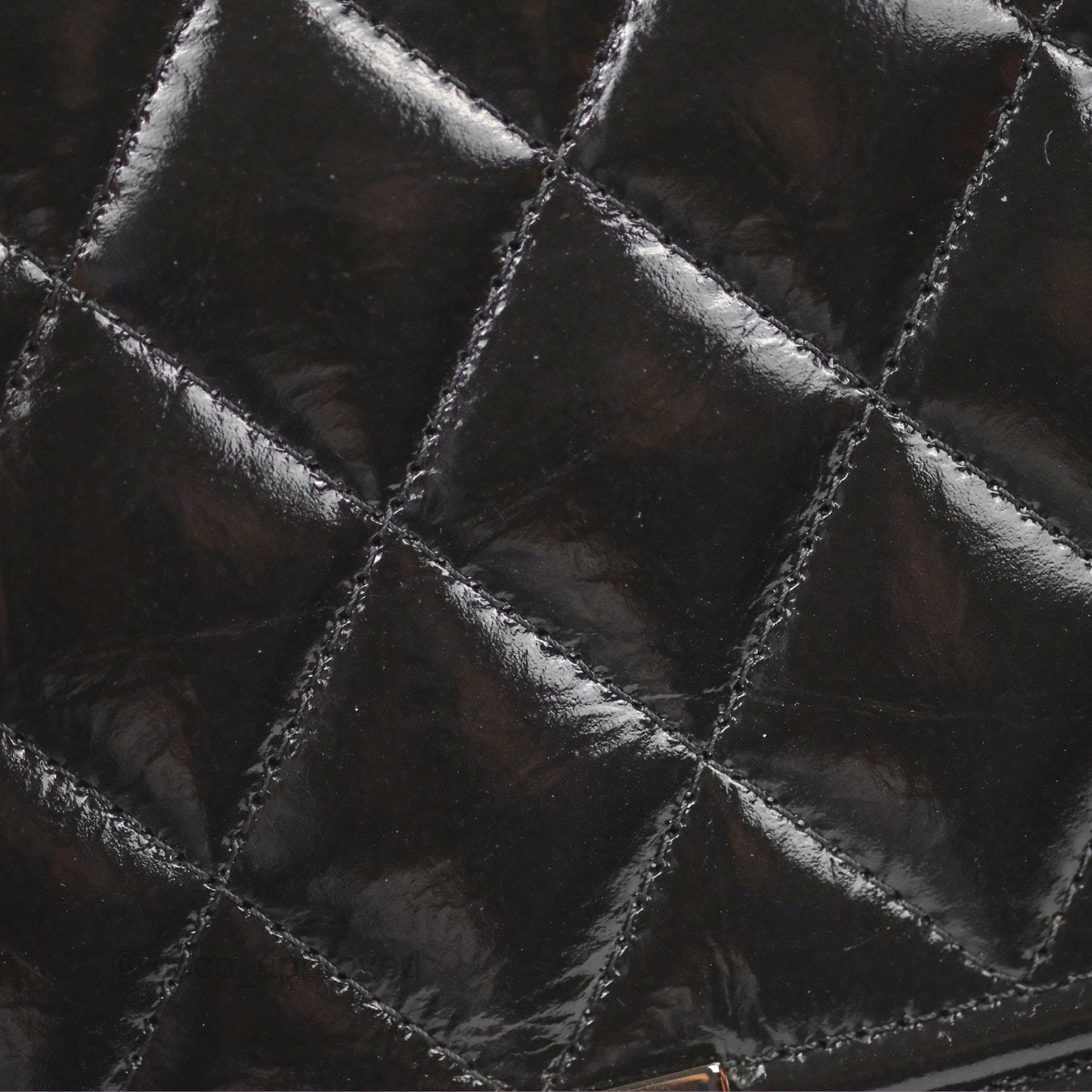 Chanel Quilted Boy Wallet on Chain WOC Black Aged Calfskin Gun Metal