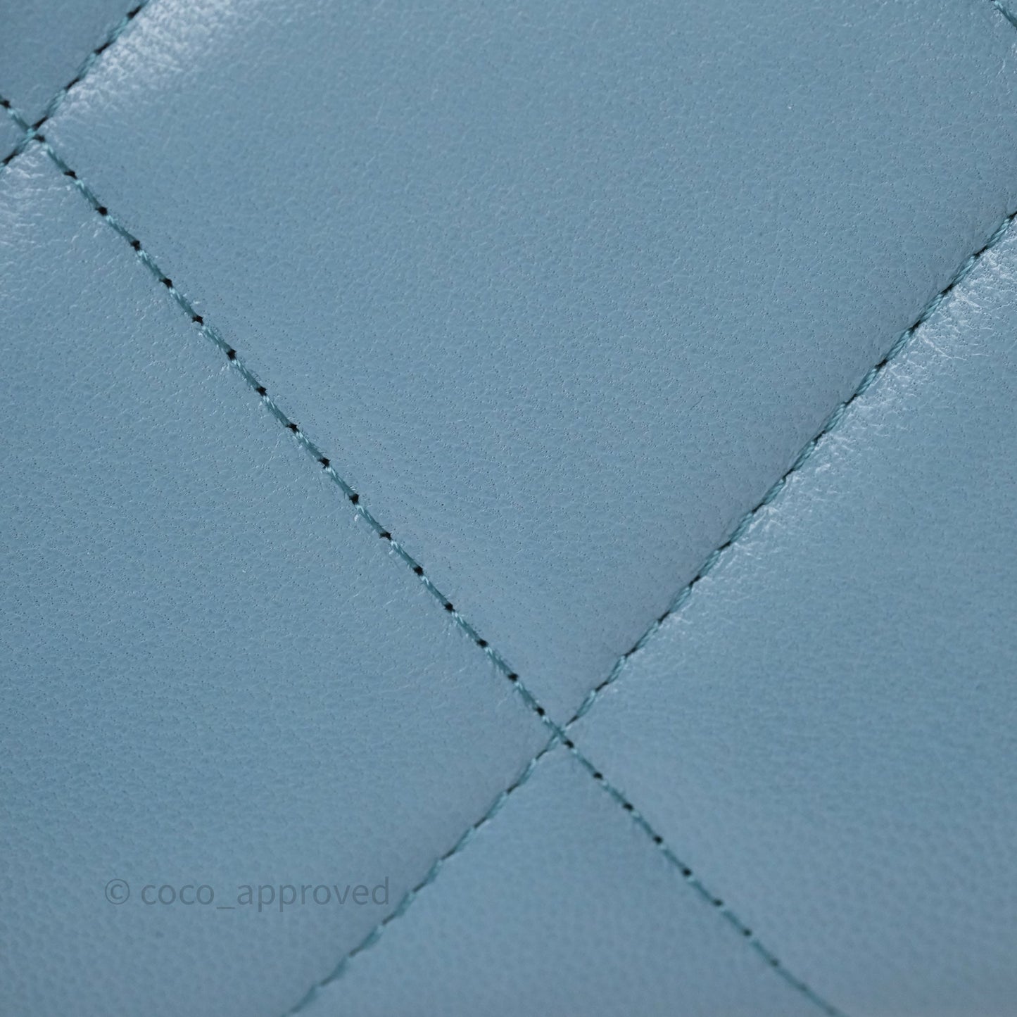 Chanel 19 Short Flap Wallet Cloud Blue Lambskin