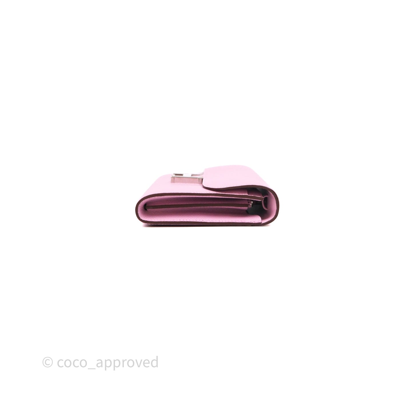 Hermès Constance To Go Wallet Mauve Sylvestre X9 Epsom Palladium hardware