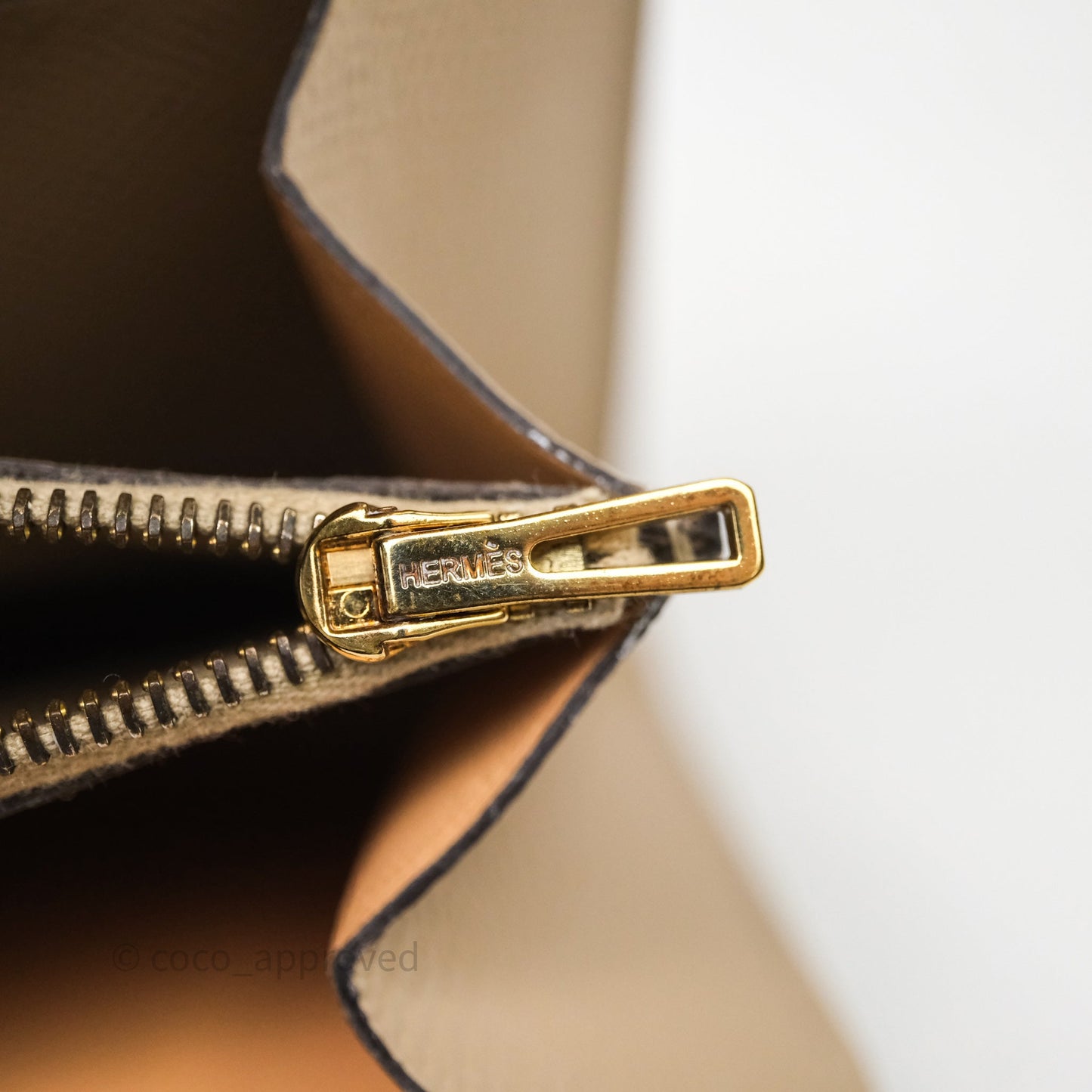 Hermès Constance Short Wallet Trench Epsom Gold Hardware