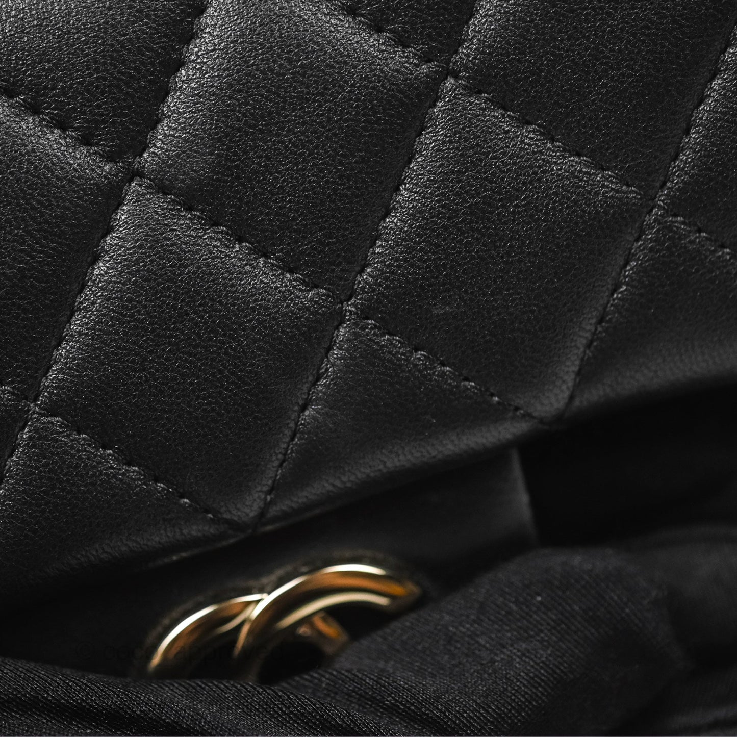 Chanel Top Handle Mini Rectangular Flap Black Lambskin Gold Hardware