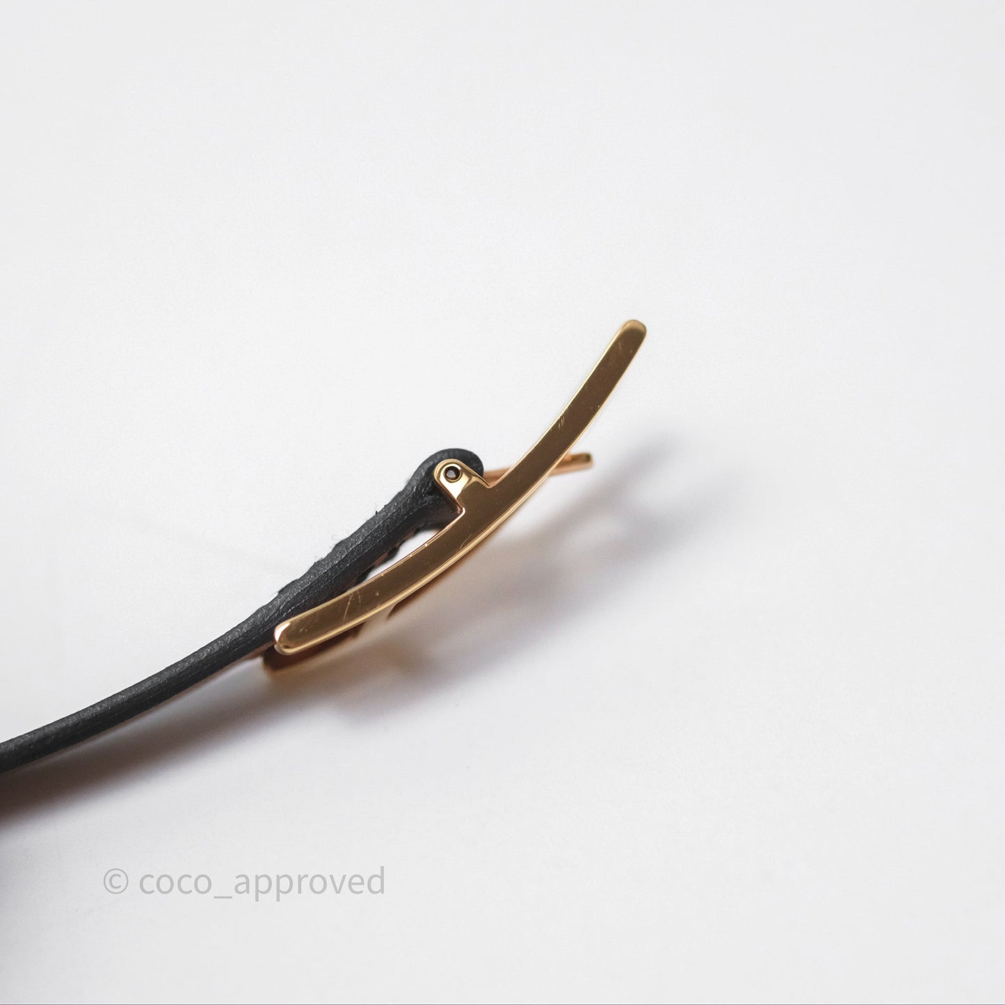 Hermès Behapi Double Tour Bracelet in Fauve 34 / Noir 89 Calfskin Gold Hardware