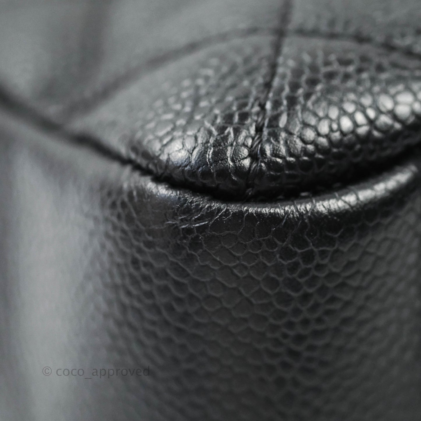 Chanel GST XL Black Caviar Silver Hardware