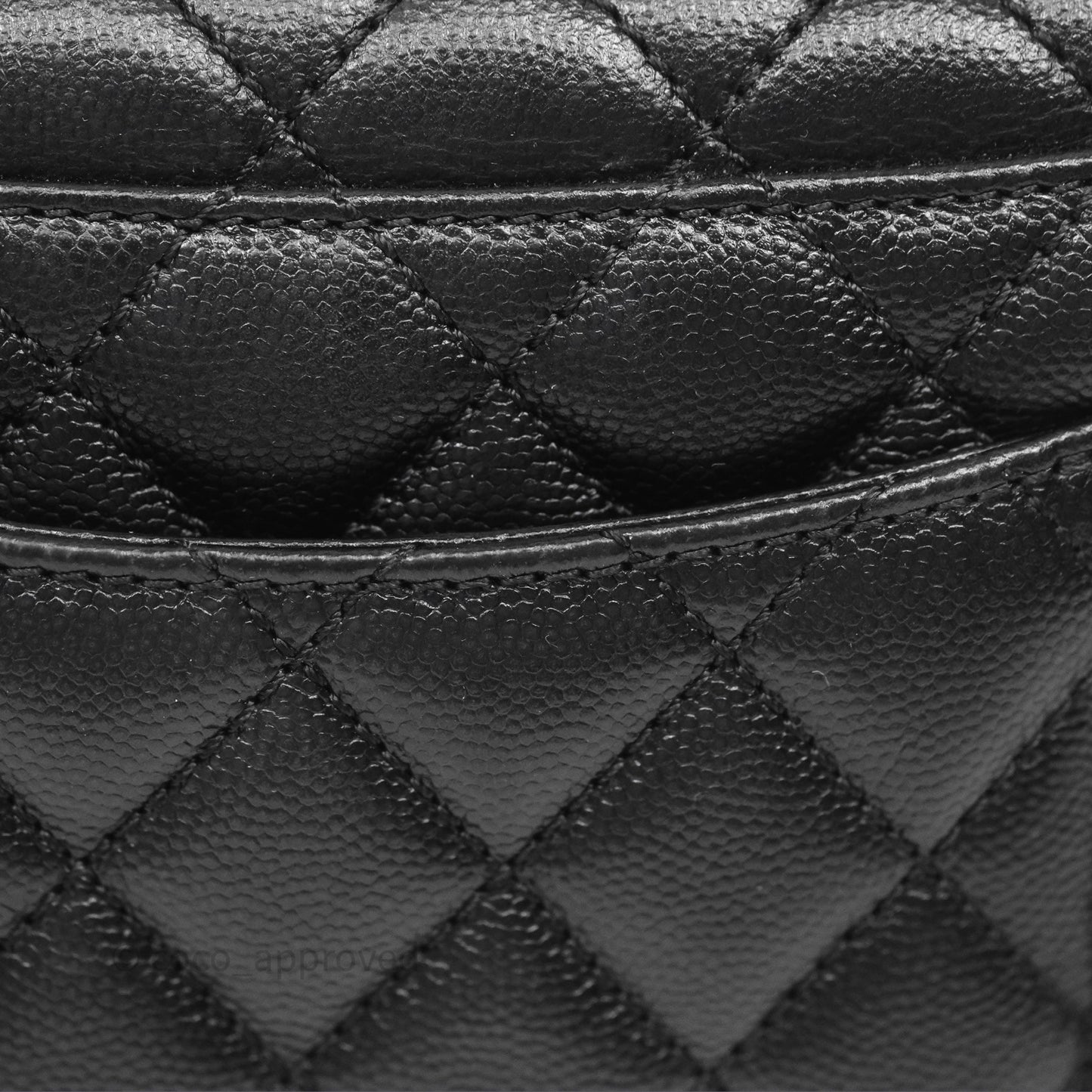 Chanel Small Coco Handle Quilted Black Caviar Gold Hardware