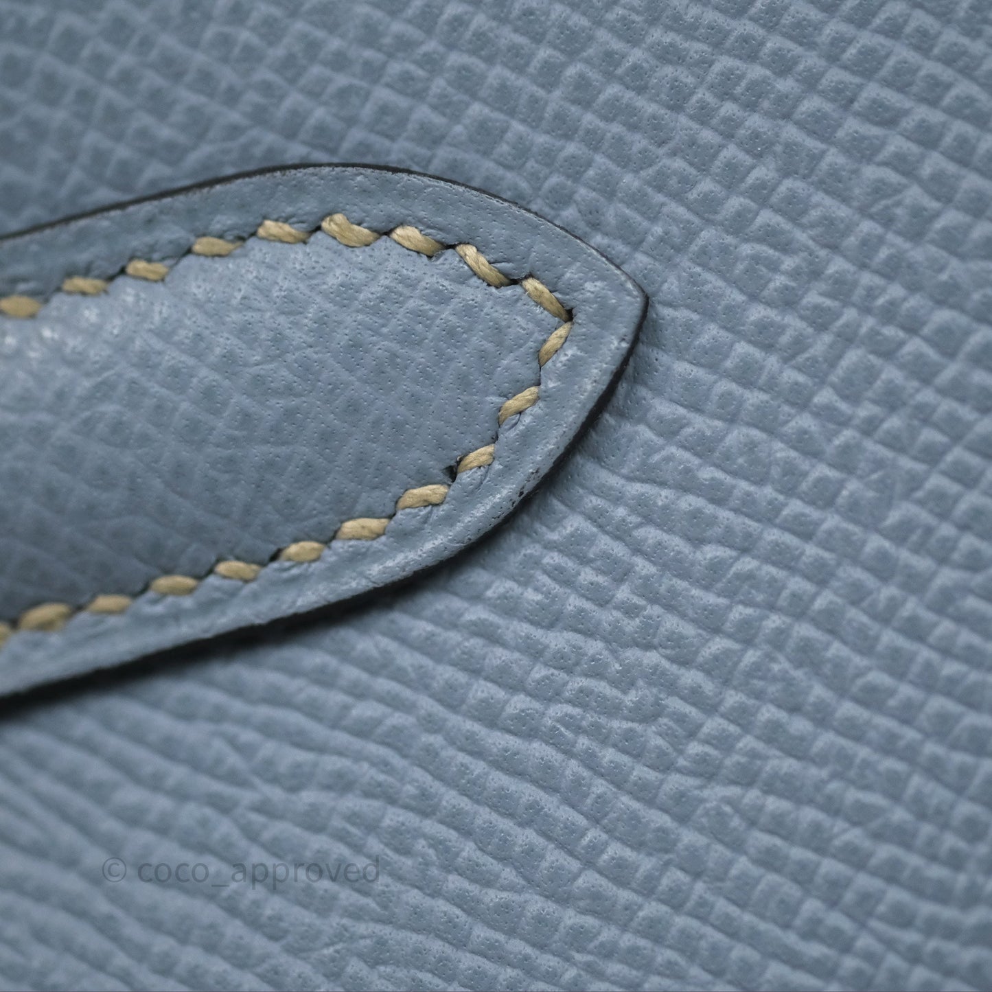 Hermès Kelly II 28 Sellier Bleu Lin J7 Epsom Gold Hardware