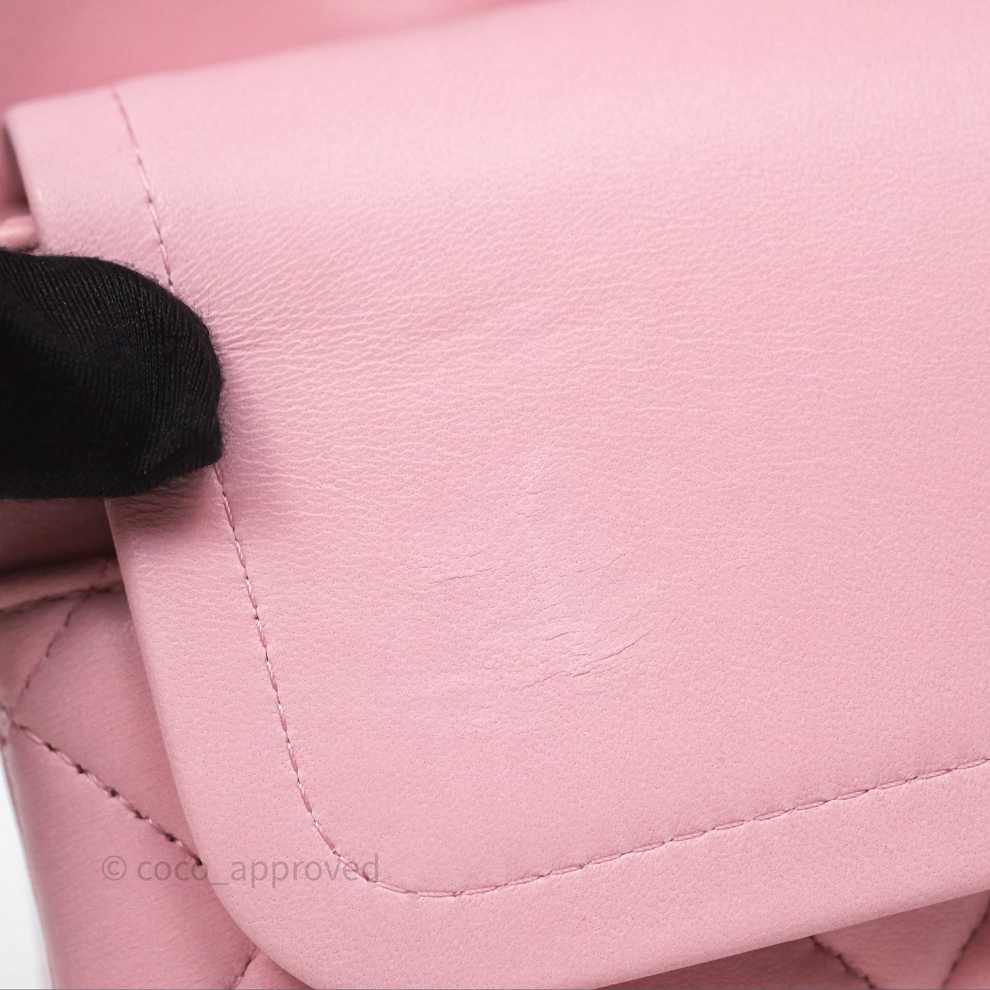 Chanel Classic M/L Medium Flap Quilted Pink Lambskin Gold Hardware