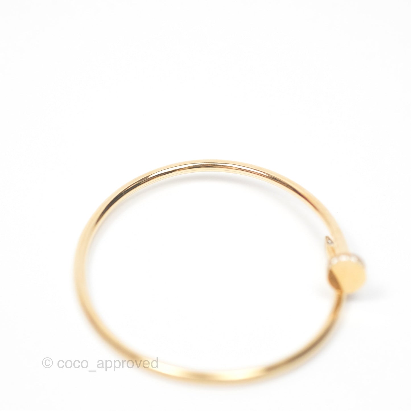 Cartier Small Juste Un Clou Bracelet 18K Yellow Gold Diamond