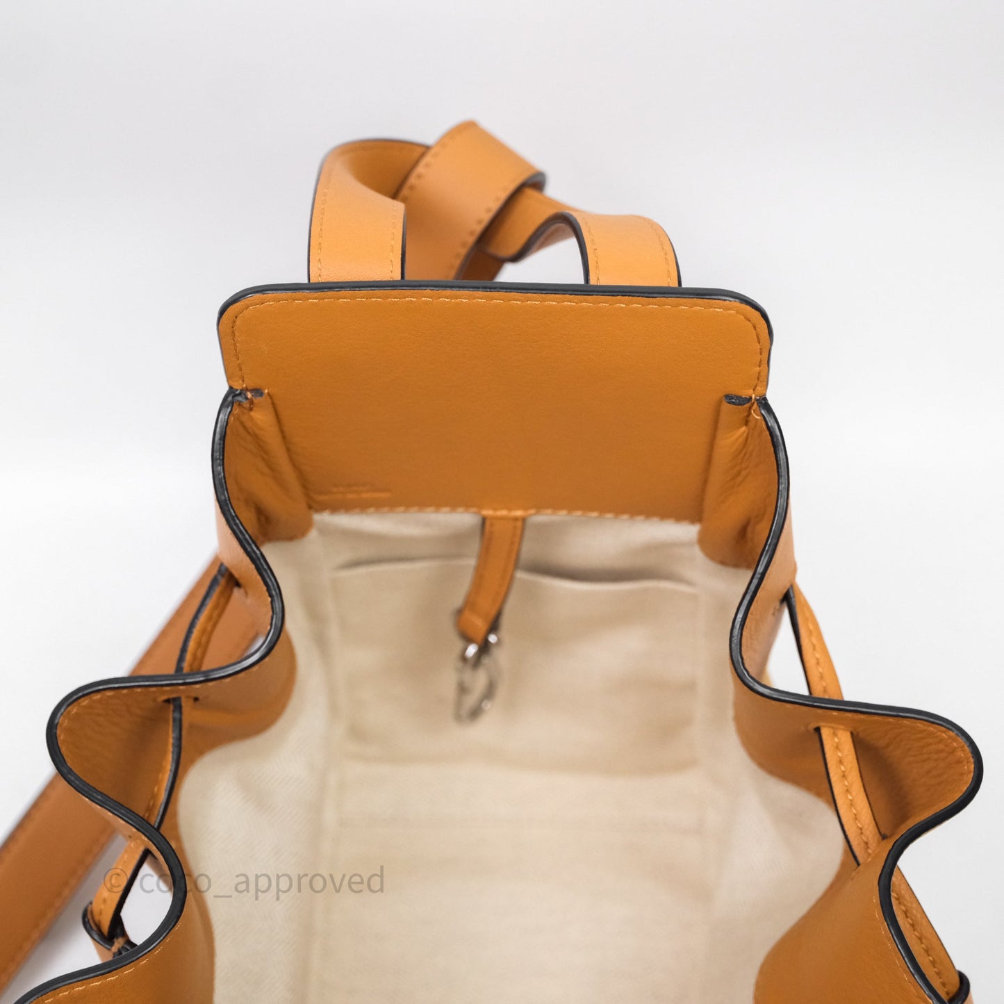 Loewe Small Hammock Drawstring Light Caramel Calfskin
