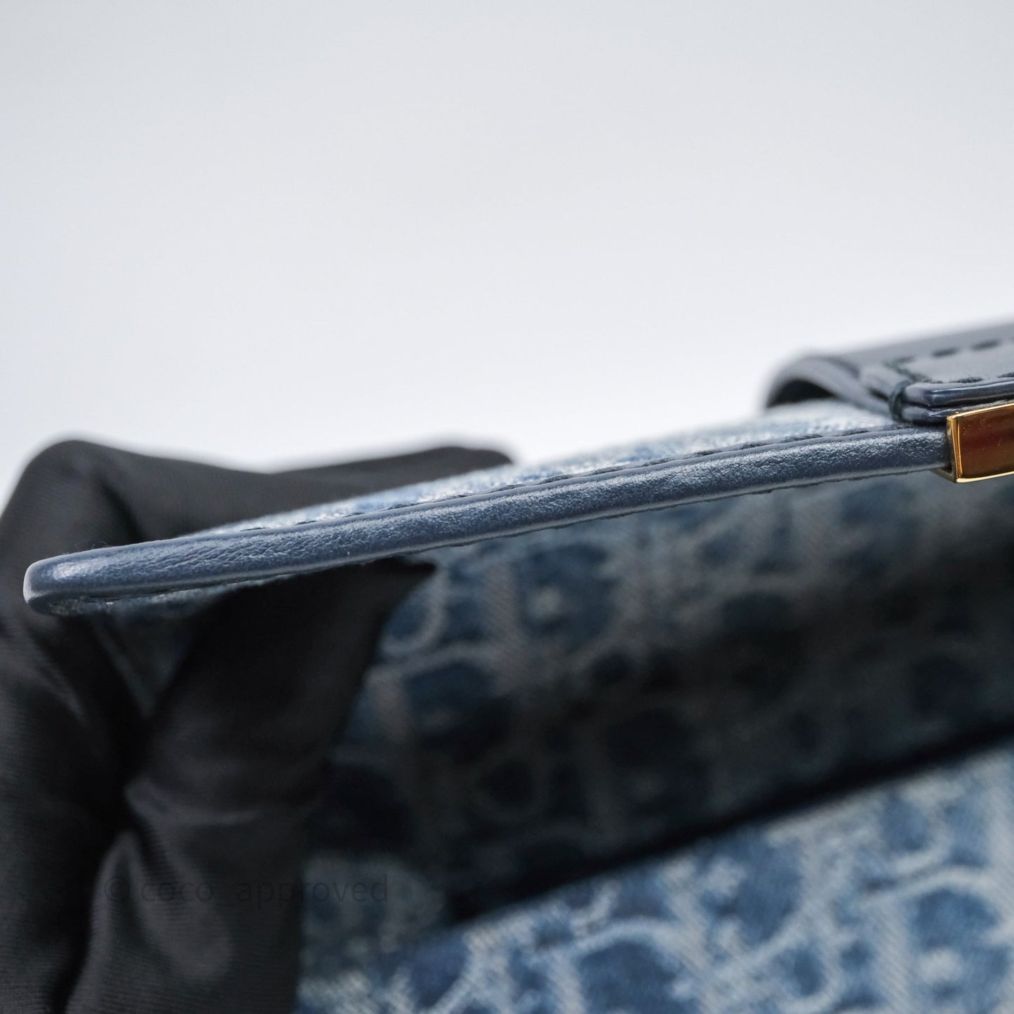 Christian Dior Montaigne East-West Bag Denim With Chain