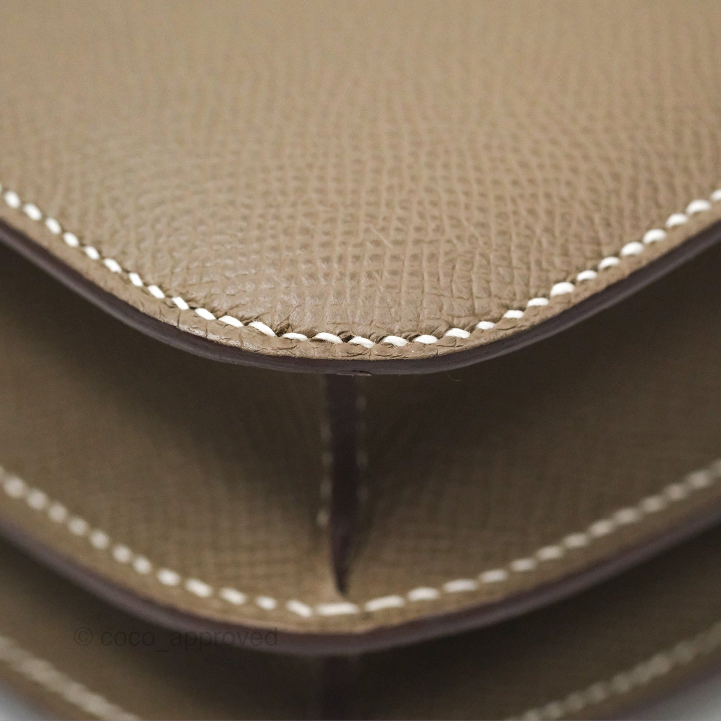 Hermès Constance Mini 18cm Mirror Etoupe Epsom Rose Gold Hardware