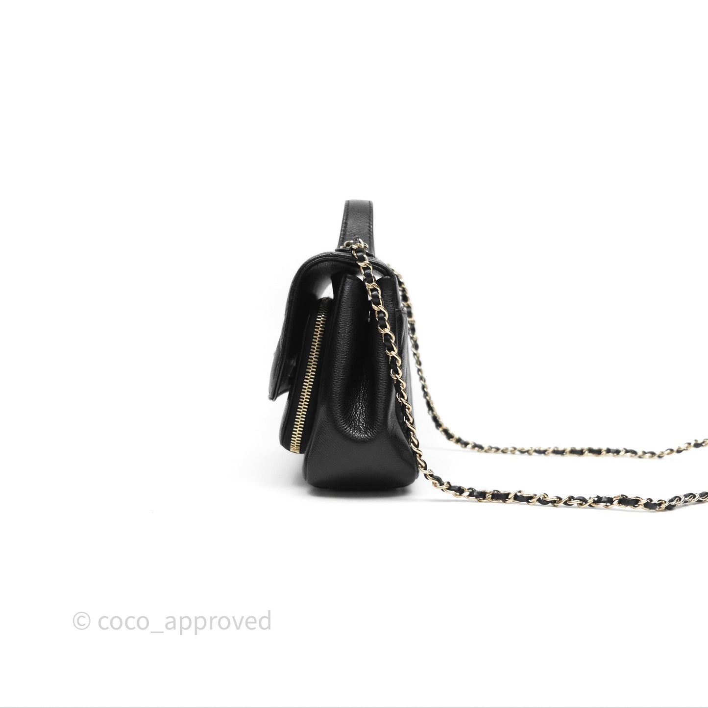 Chanel Quilted Small Business Affinity Flap Black Caviar Gold Hardware
