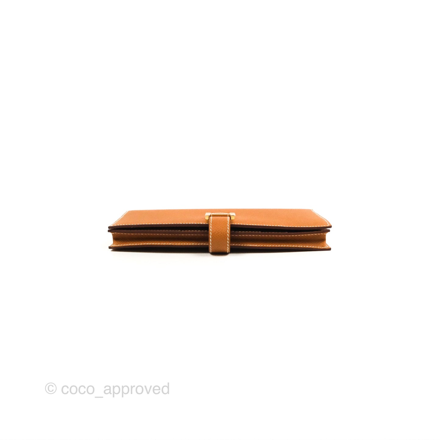 Hermès Bearn Wallet Gold Epsom Gold Hardware
