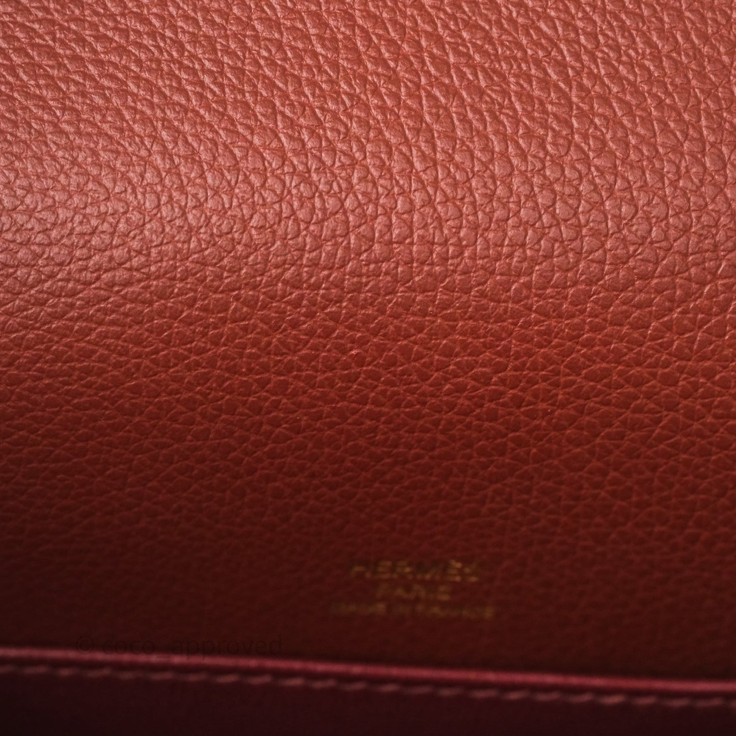 Hermès Mini Roulis Rouge H 55 Evercolor Gold Hardware