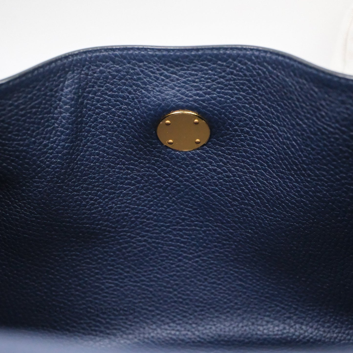 Hermès Lindy 30 Bleu Nuit 2Z Clemence Gold Hardware