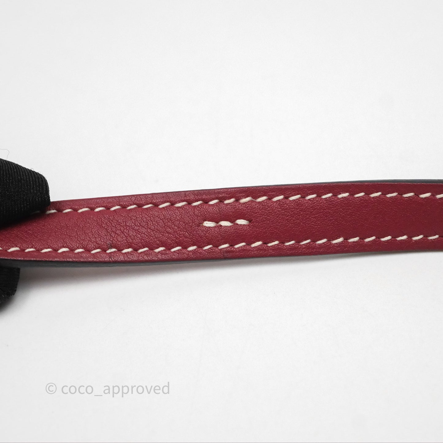Hermès Halzan 22 Mini Rouge Grenat K1 Swift Palladium Hardware