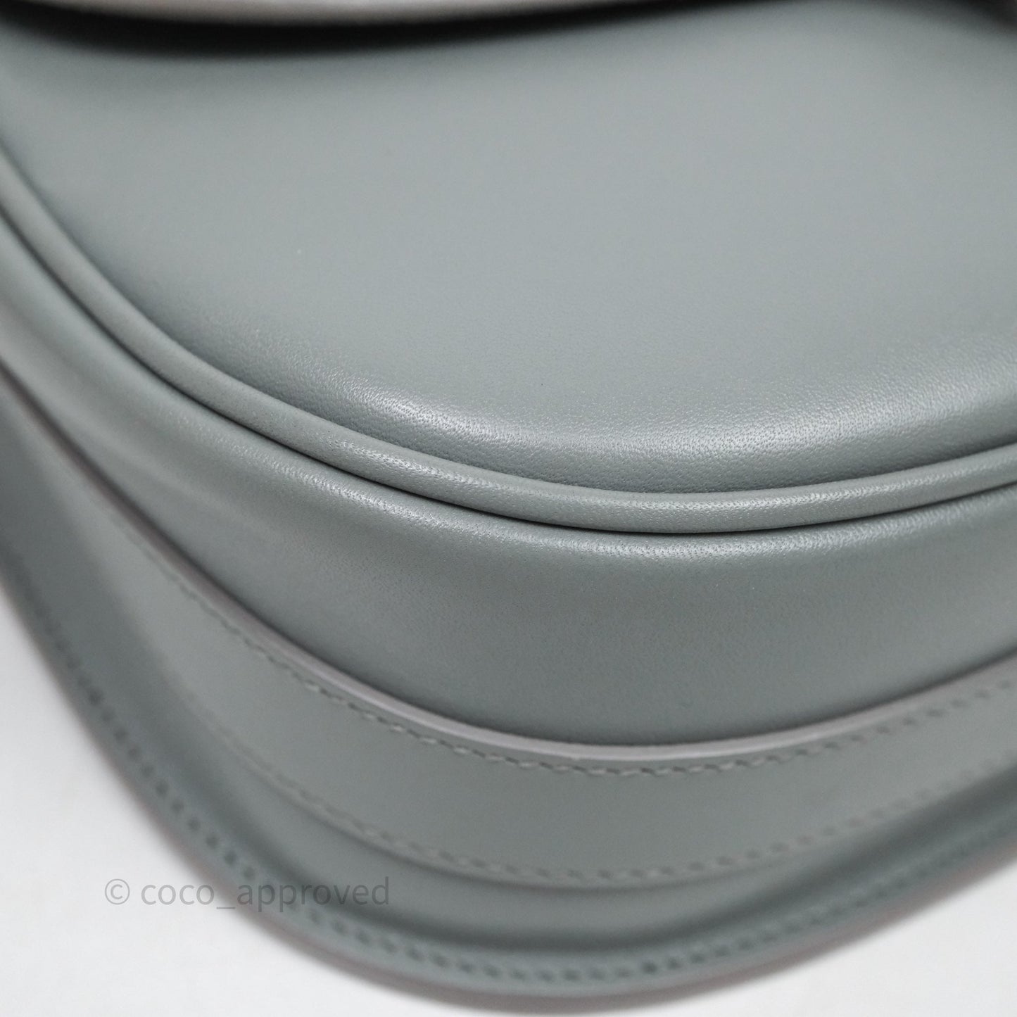Christian Dior Medium Bobby Flap Grey Box Calfskin